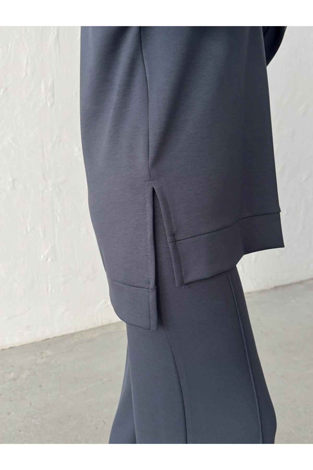 BEJNA Női antracit kényelmes szabású, puha modál textúrájú alsó-felső szett