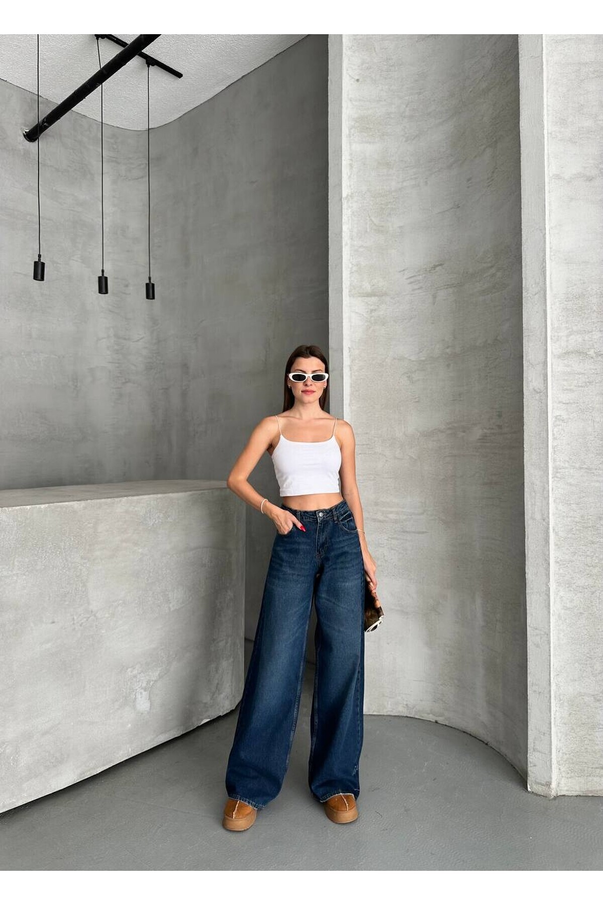 .Yeni Sezon Mom Kesim Kot Pantolon 3