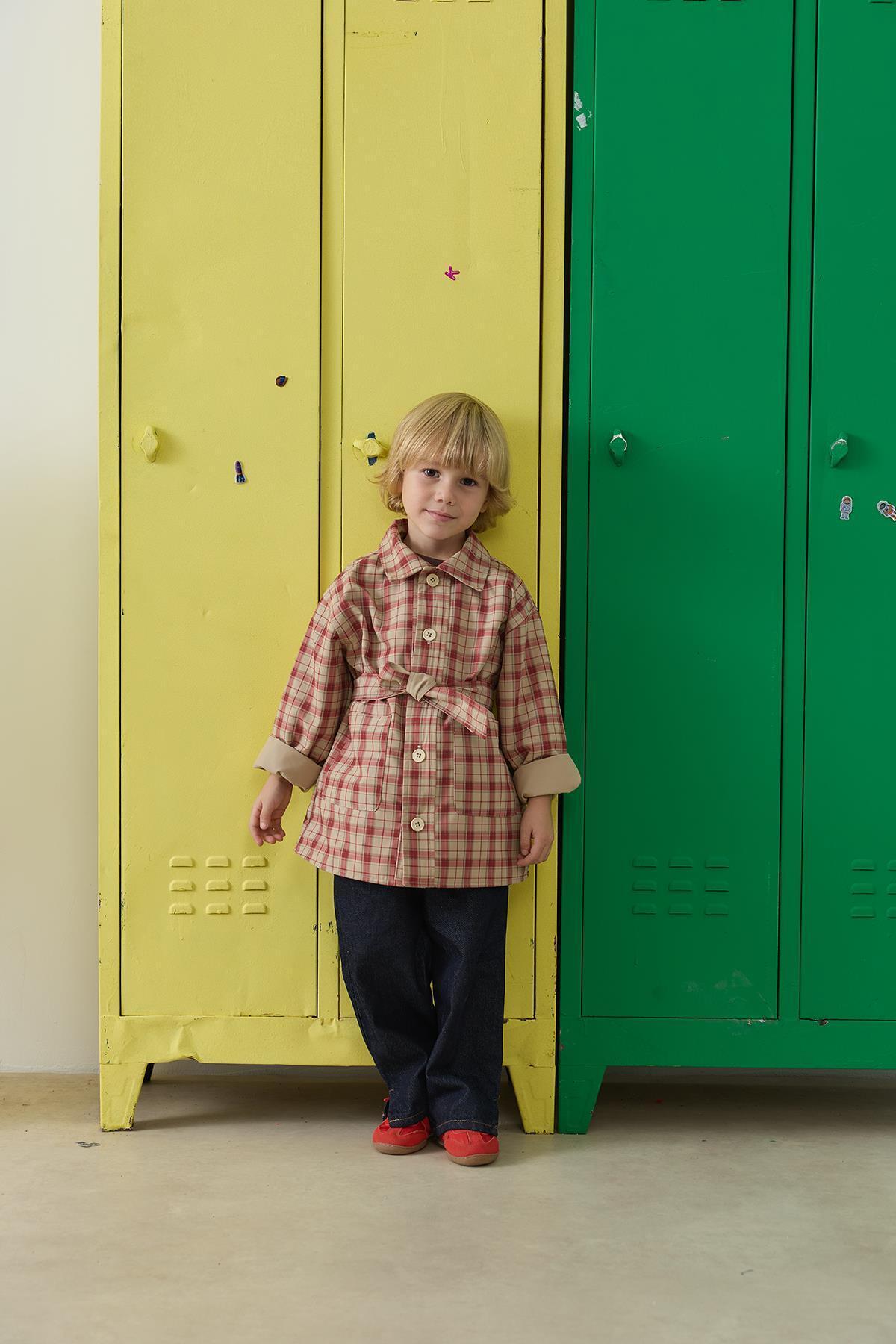 Tics Çift Taraflı Trençkot - camel fotoğrafı 7 (önizleme)