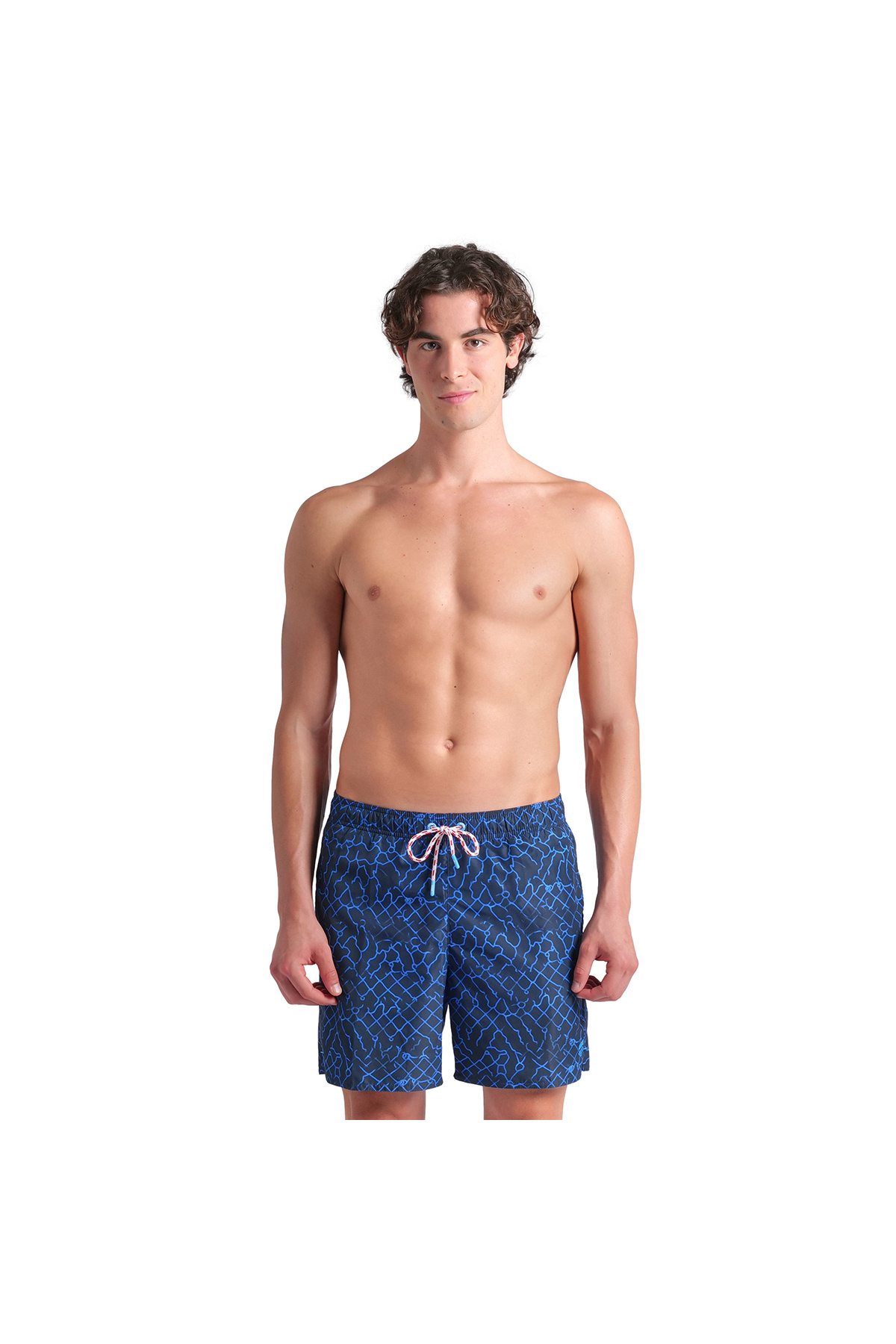 ARENA Water Prints Beach Erkek Mavi Deniz Şortu 007153711