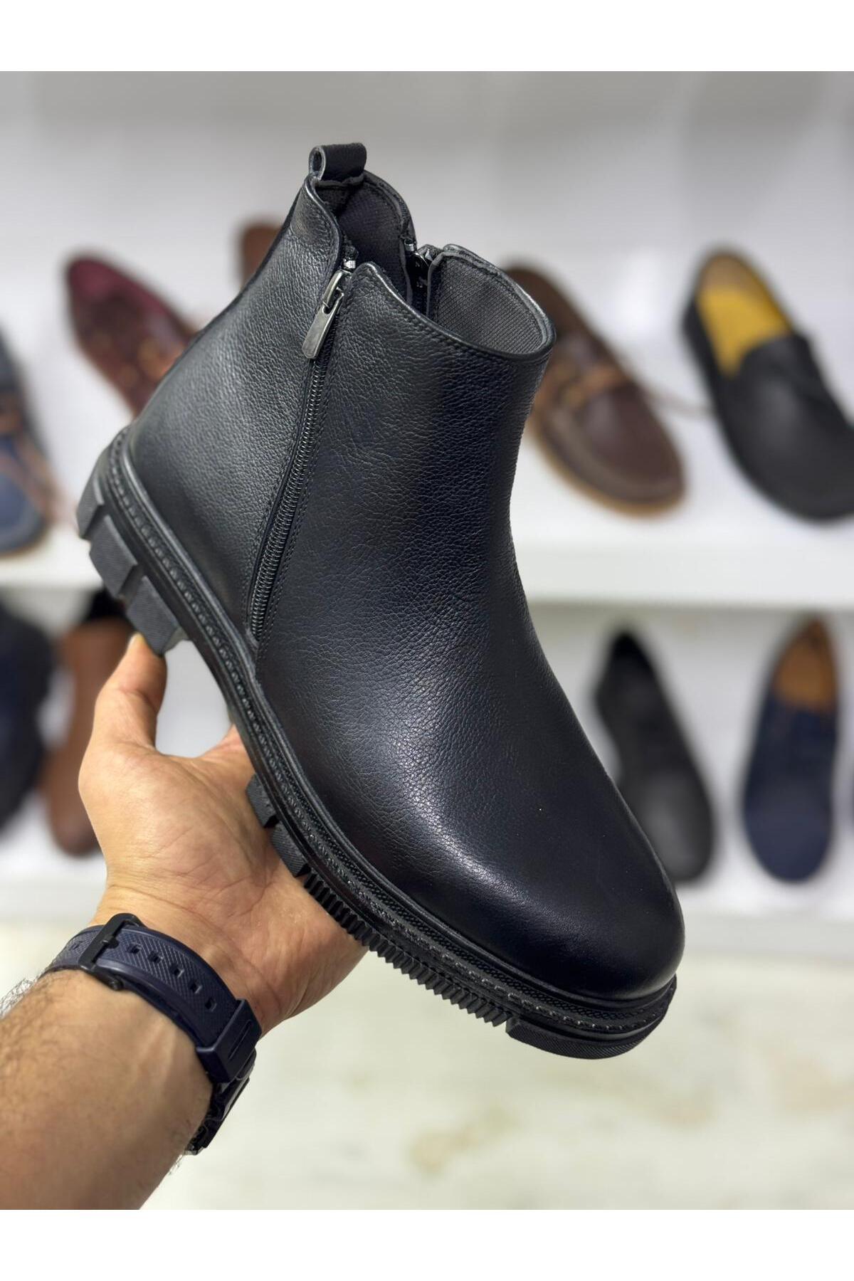zege shoes  Ye Sezon Hakiki Orjinal Deri Kışlık Erkek Bot Su&soğuk Geçirmez Koku Yapmaz Garantili