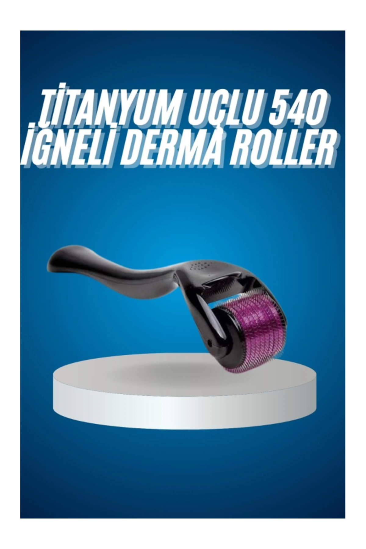 SELFBUYSELL Titanyum Uçlu Derma Roller 540 İğneli 1 mm Gözenek Azaltıcı Akne İzlerine Uygun