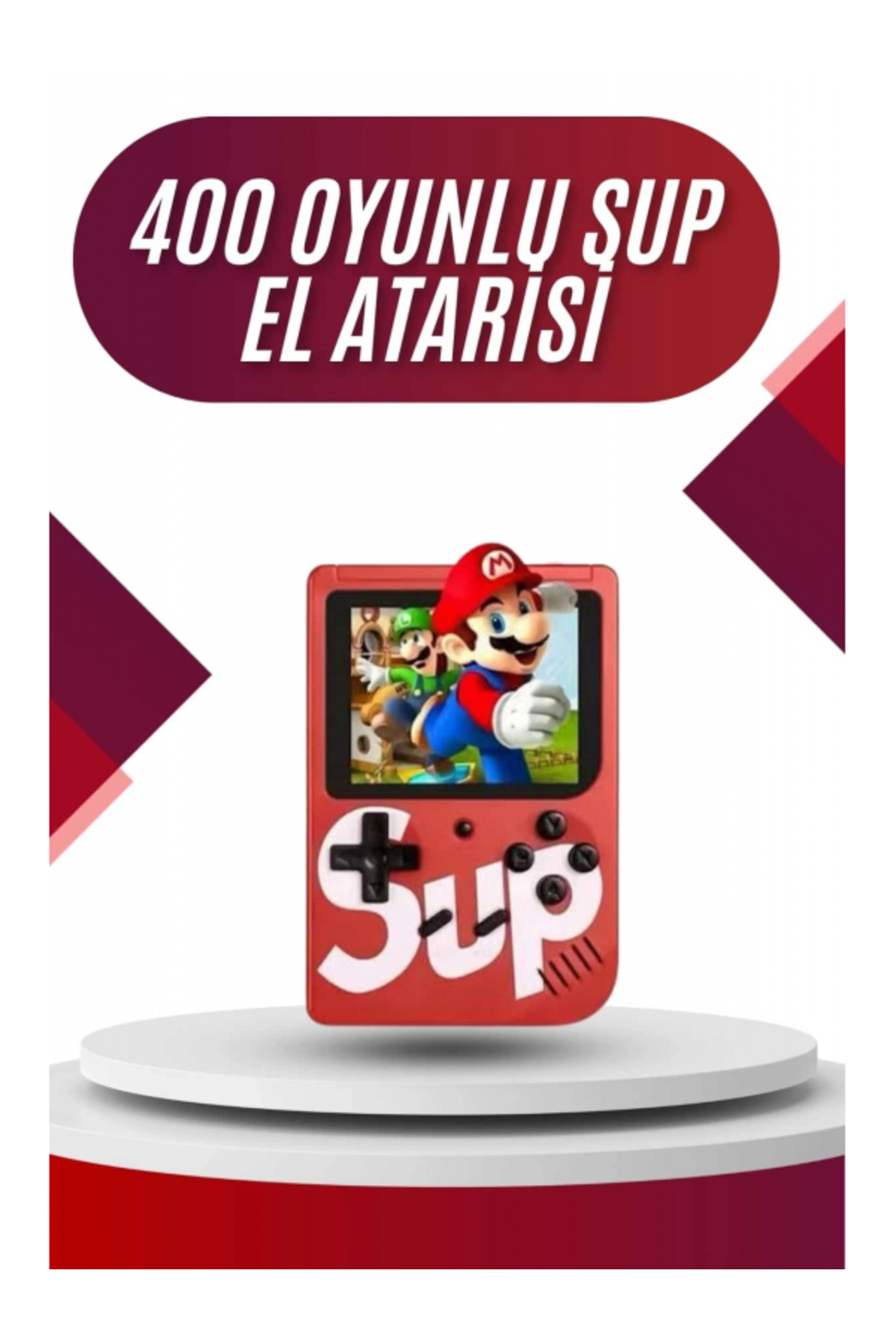 SELFBUYSELL Sup Atari Retro 400 Nostalji Oyunlu Mini Atari Taşınabilir Oyun Konsolu