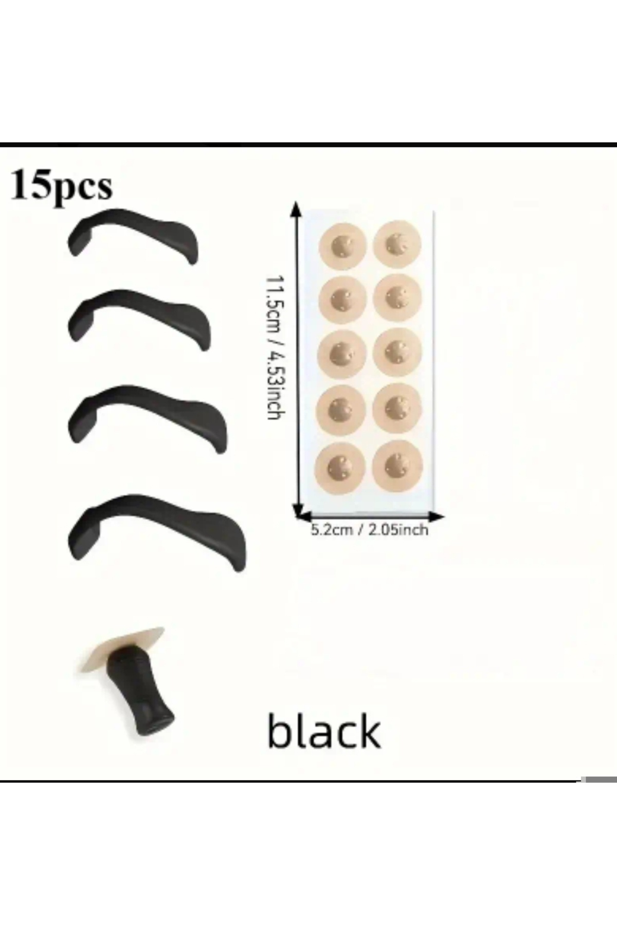 ORGANICYOU XINGQINGYU 15 adet Manyetik Burun Şeridi - Anti-Nesede, Oksijen Temini, Uyku Kalitesi, Siyah