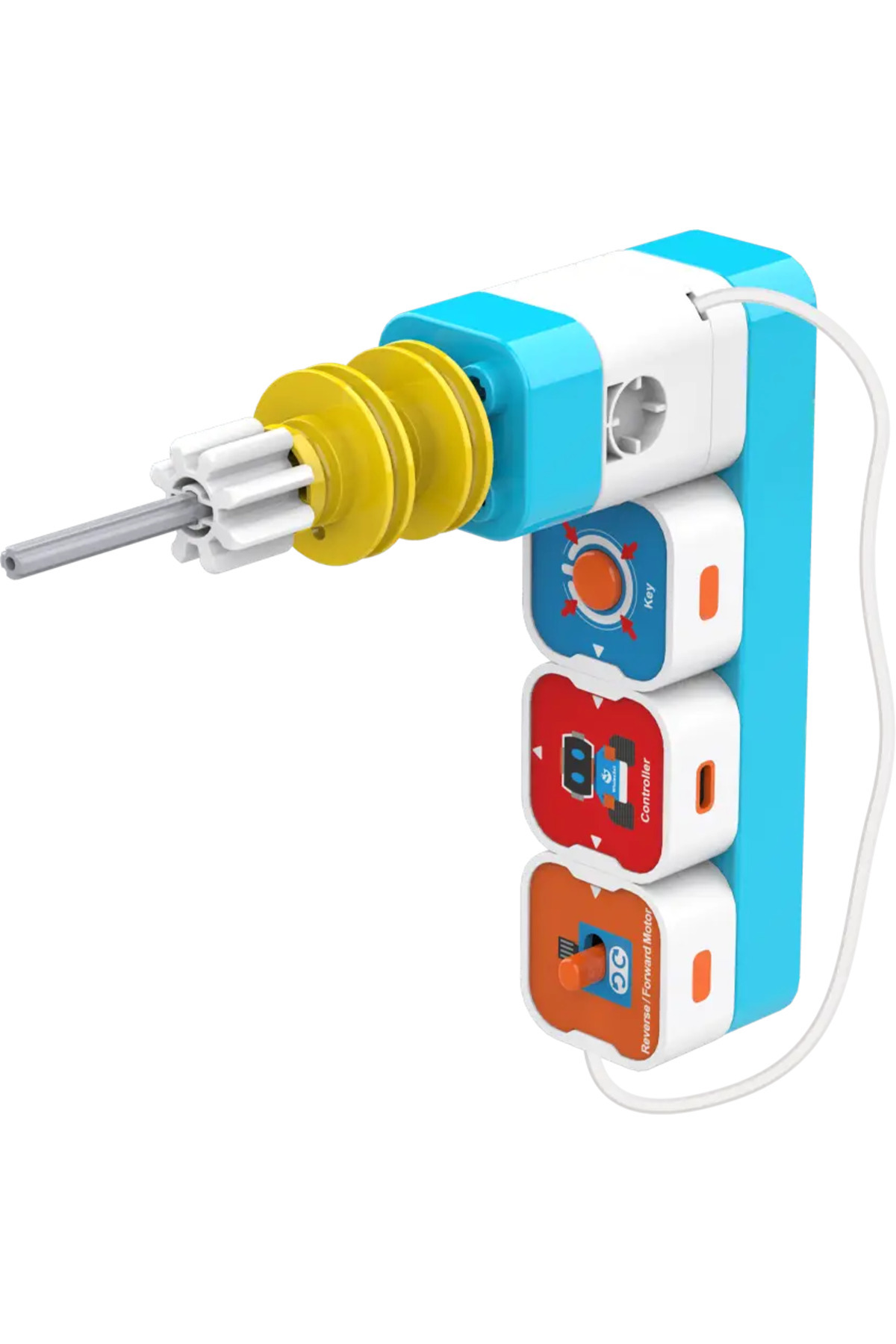 بازی آموزشی کدگذاری A1 برای کودکان - ربات بلوکی STEM با کنترلر مغناطیسی (سنین ۳ تا ۶ سال)