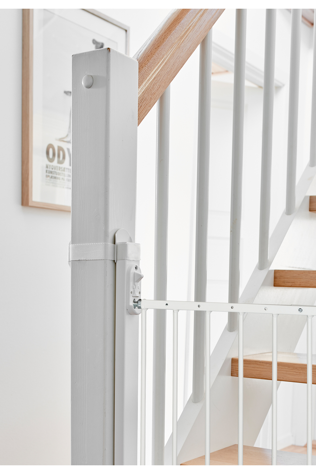 Babydan Merdiven Korkuluk Montaj Adaptörü - Beyaz fotoğrafı 2 (önizleme)