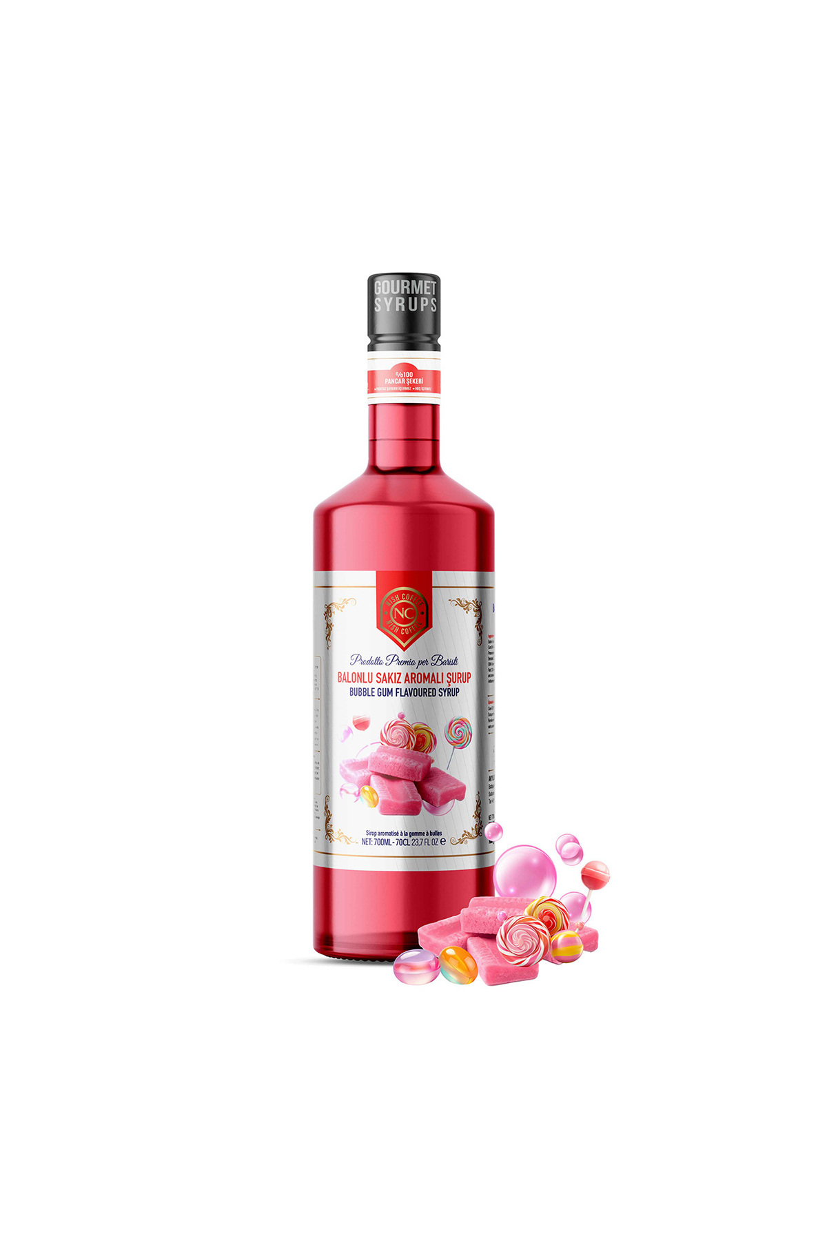 Nish Coffee Nish Bubble Gum Aromalı Şurup 700 ML - P