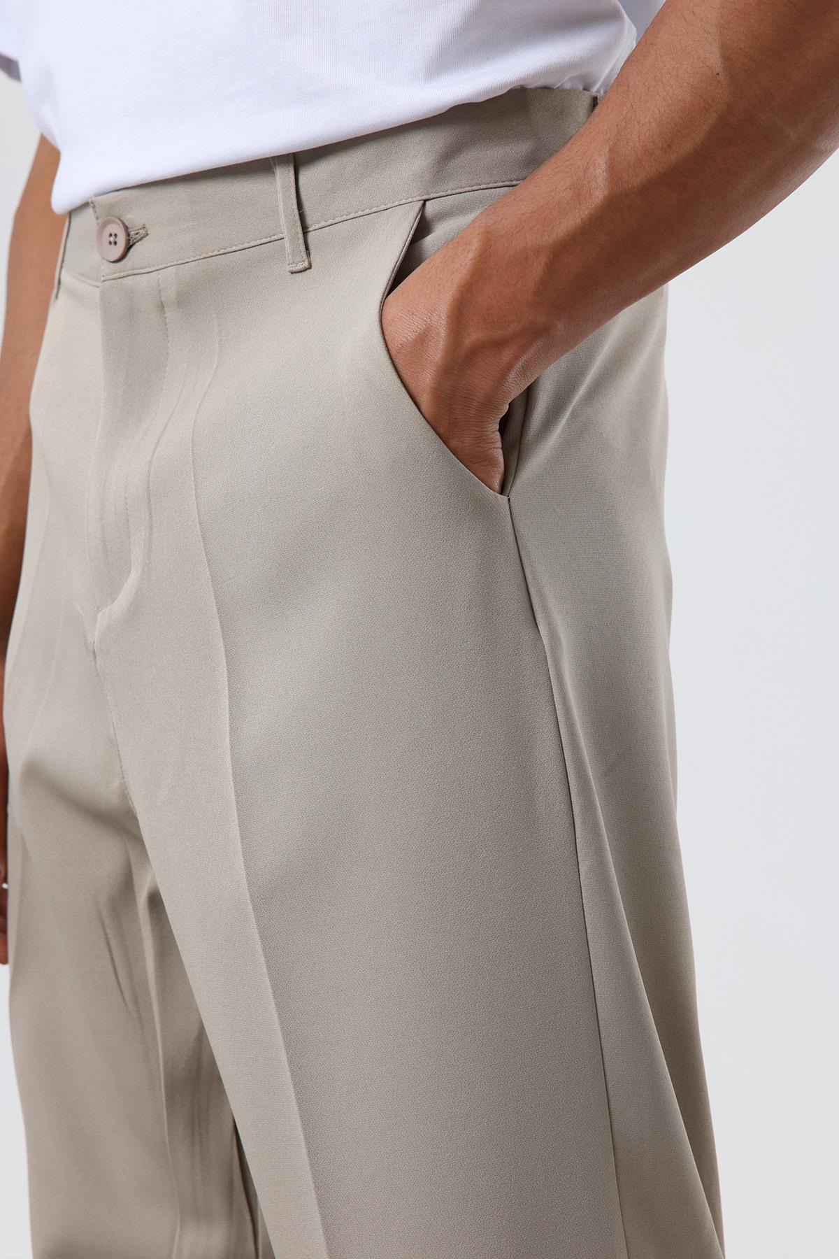 VAMOSCLO Relaxed Fit Takım Elbise Vizon görsel 7