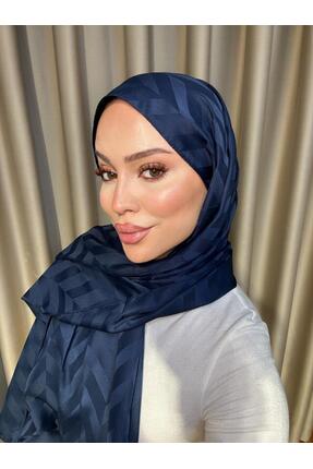 VIEN POLO Yaprak Desenli Jakar Şal - Zarif ve Şık Dokuma Model