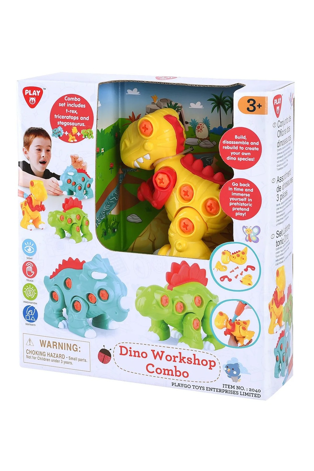 کیت کارگاه دایناسور – تی‌رکس و تریسراتوپس و استگوزاوروس