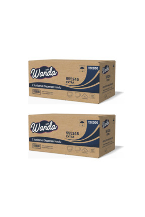 Wanda soft Z Katlama Kağıt Havlu Extra 21x21 cm | 24 Paket x 200 Yaprak | Day...