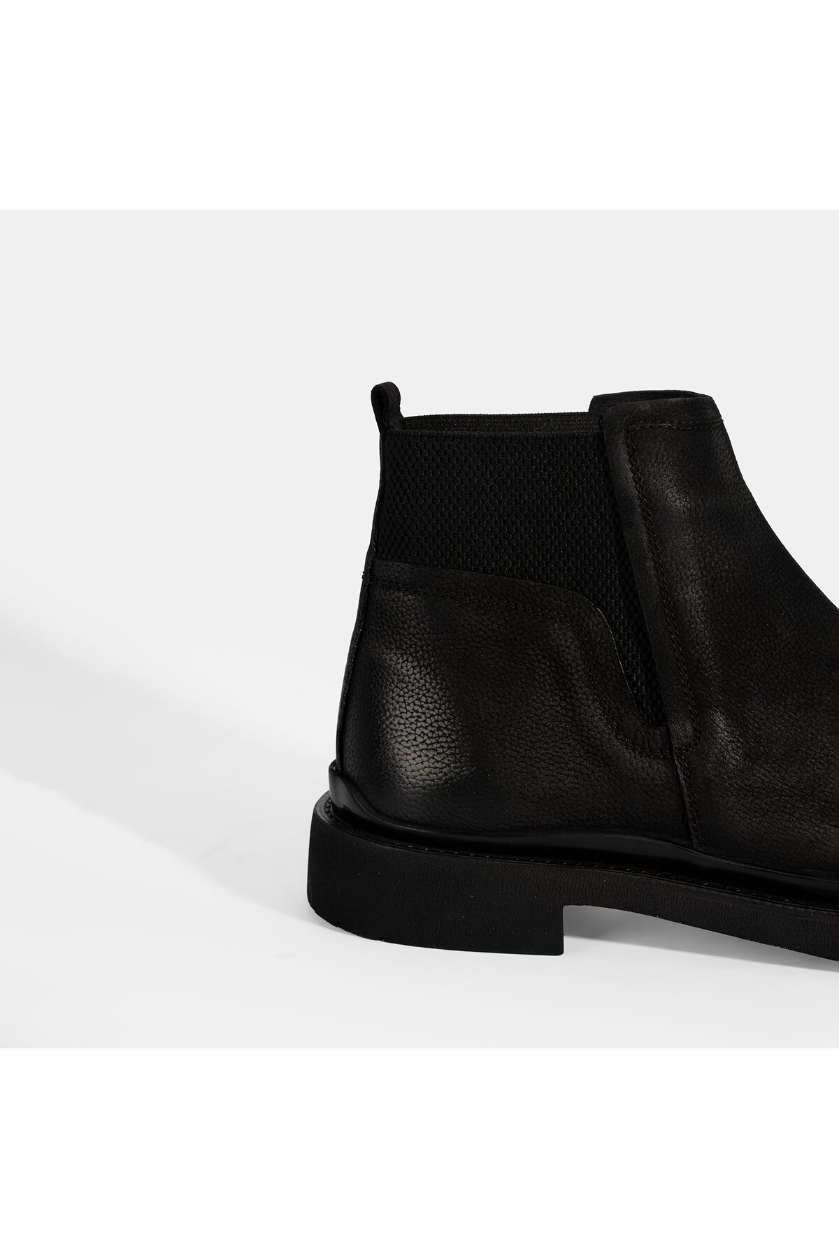 Desa  Erkek Siyah Lastikli Nubuk Deri Bot - Görsel 6