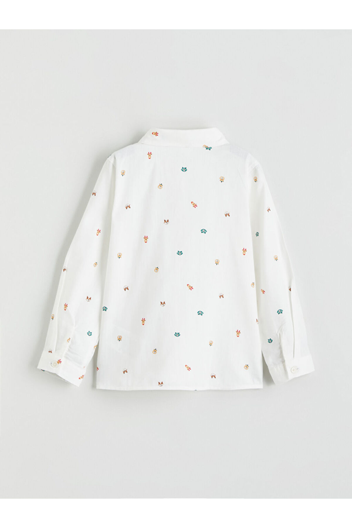 LC Waikiki Regular Fit Baskılı Erkek Çocuk Gömlek fotoğrafı 3 (önizleme)