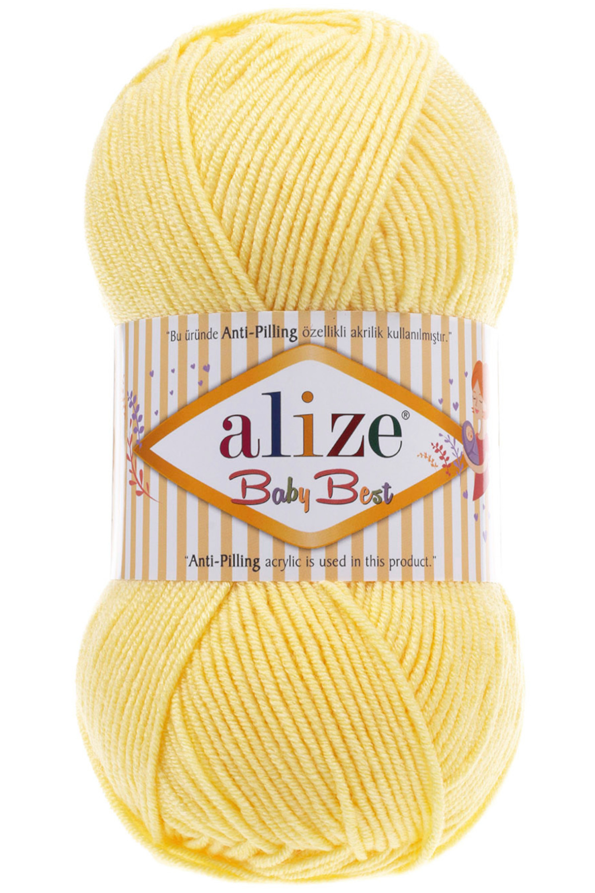 Baby Best Baby Hand Knitting Yarn 10% Bamboo 90% Acrylic 250 Daffodil Flower