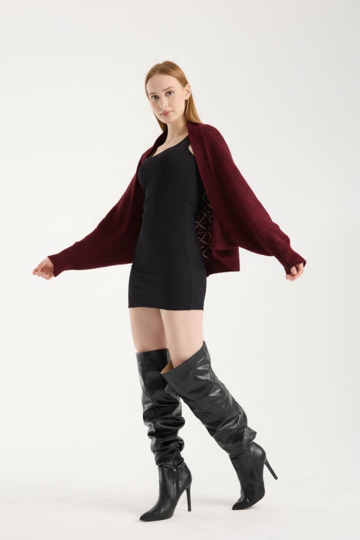 Denivy Bolero Triko Hırka görsel 3