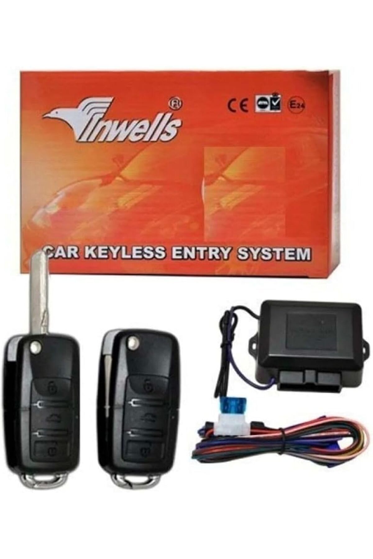 yenibagshop Oto Uzaktan Kumanda Açma Kapama Seti 12Volt Sustalı 3444