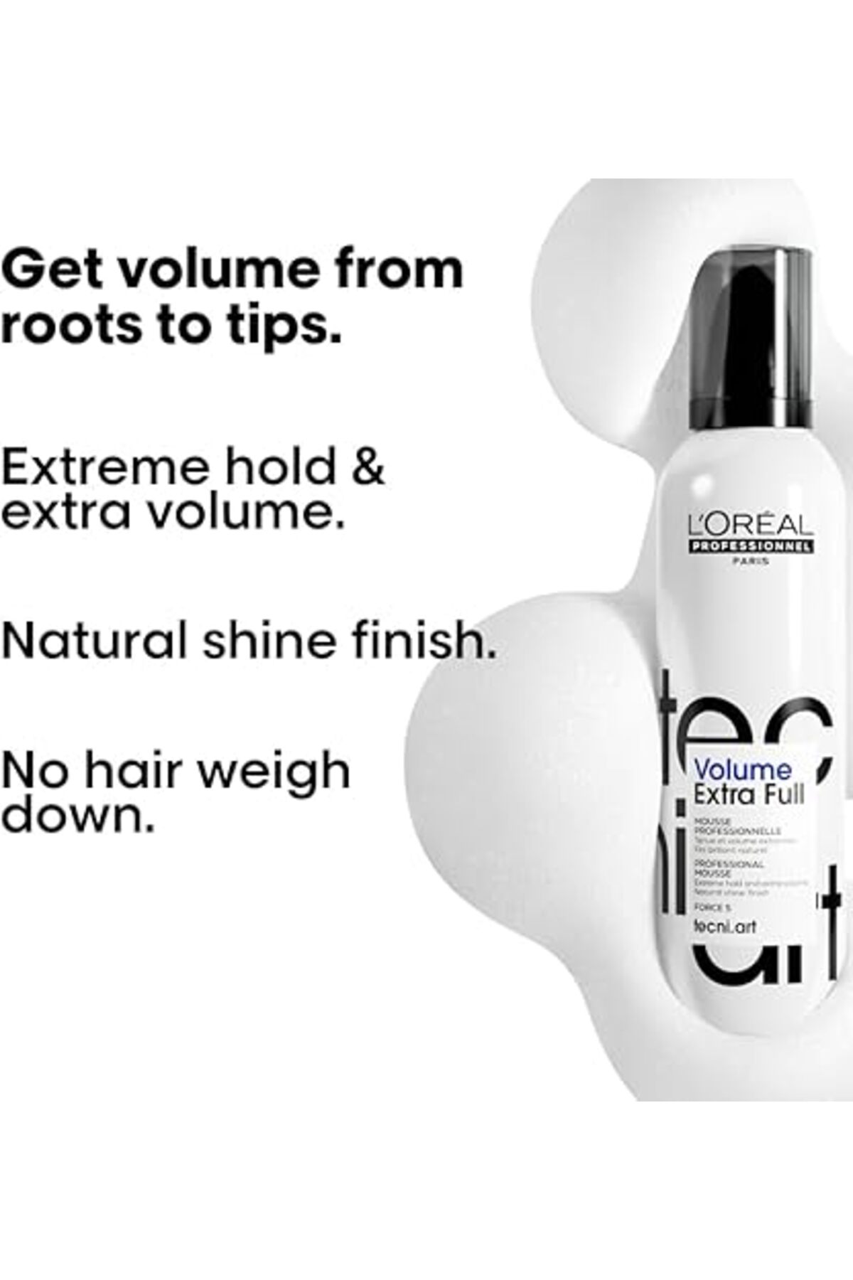Professionnel Paris Techni Art Full Volume Extra Ekstra Hacimlendirici Saç Köpüğü 250 ml — CTTPRMMCET7LCV-5LEP-66VP-J — تصویر 4 از 5