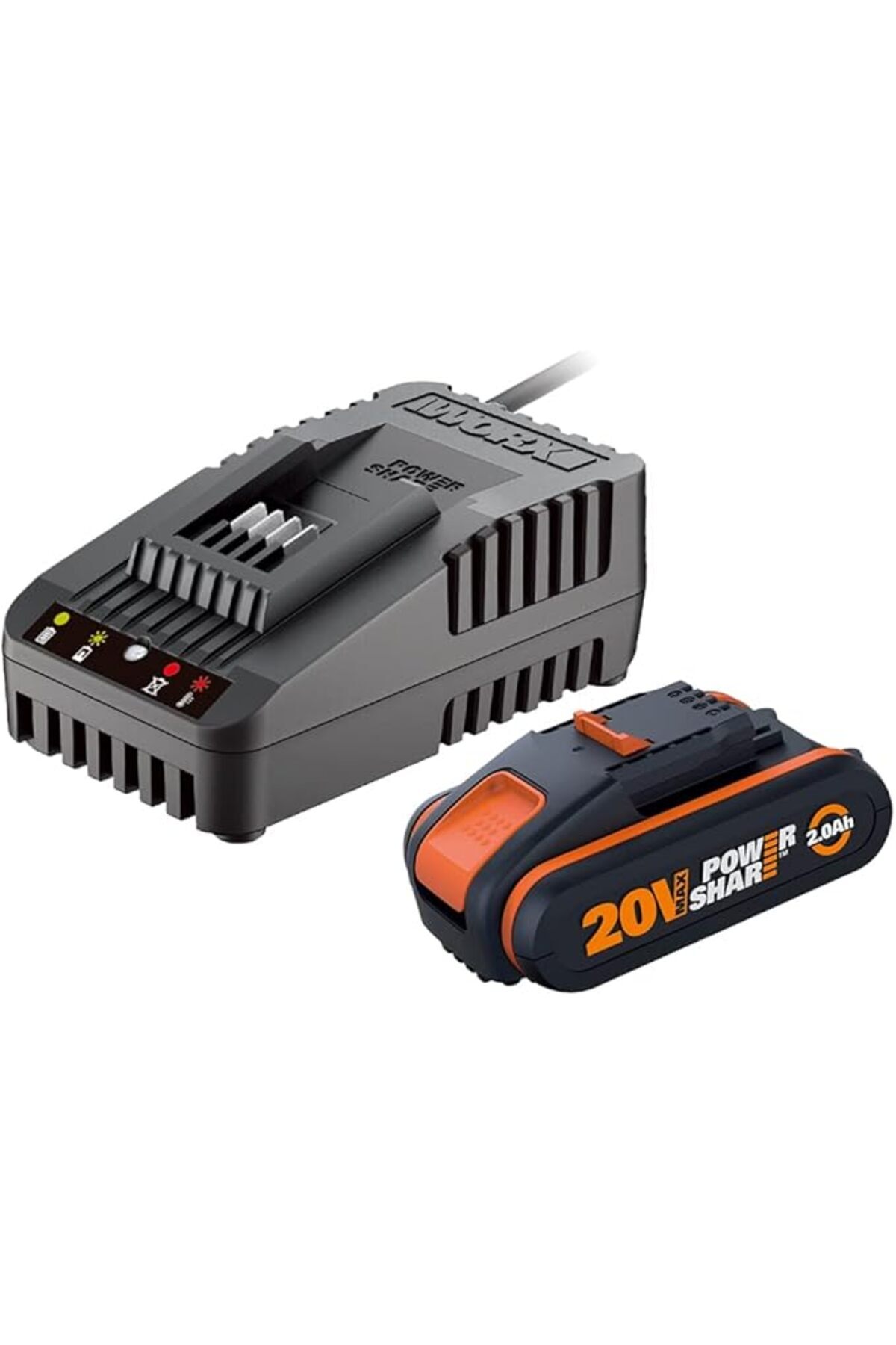 yenibagshop WA3601 20Volt 2.0Ah. PowerShare Li-ion Akü ve Akü Şarj Cihazı