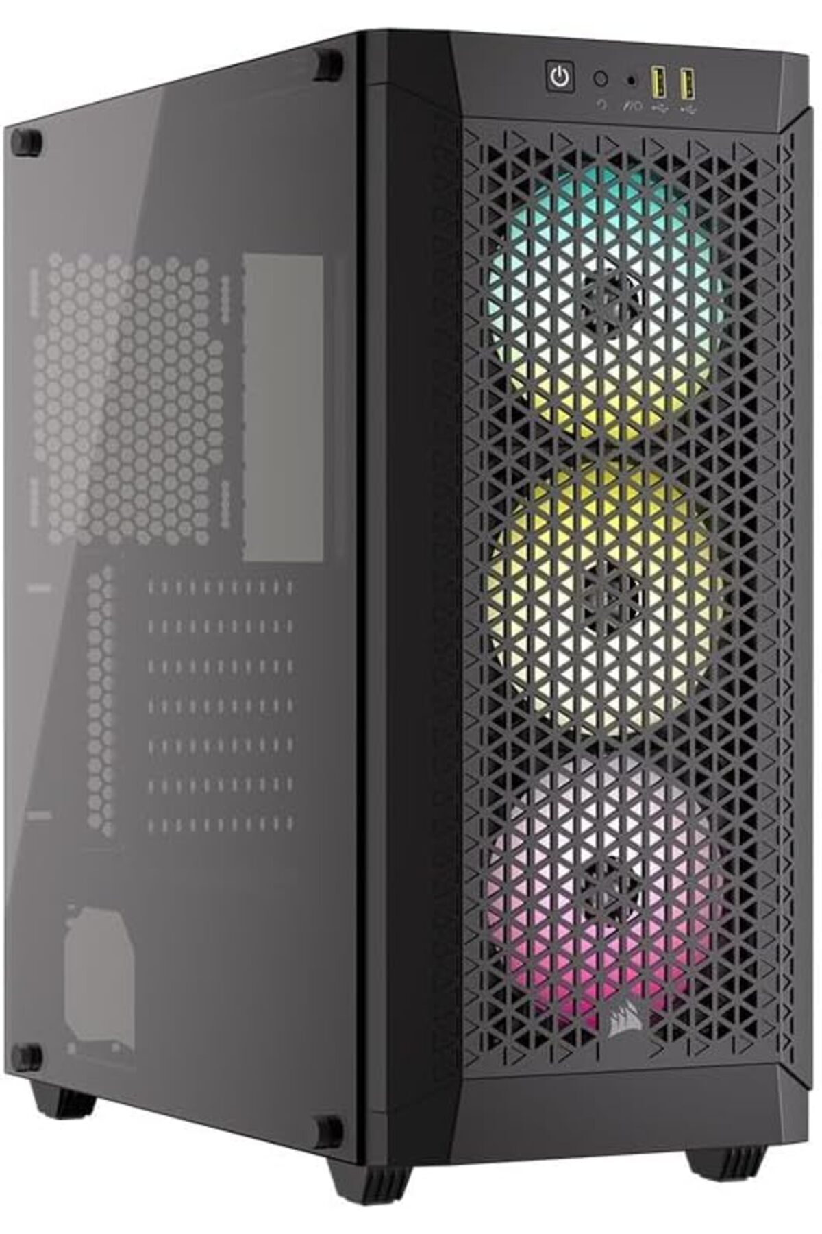 Genel Markalar 480T 3xAR120 RGB FANLI 750W 80PLUS BRONZE MidT ATX SİYAH KASA