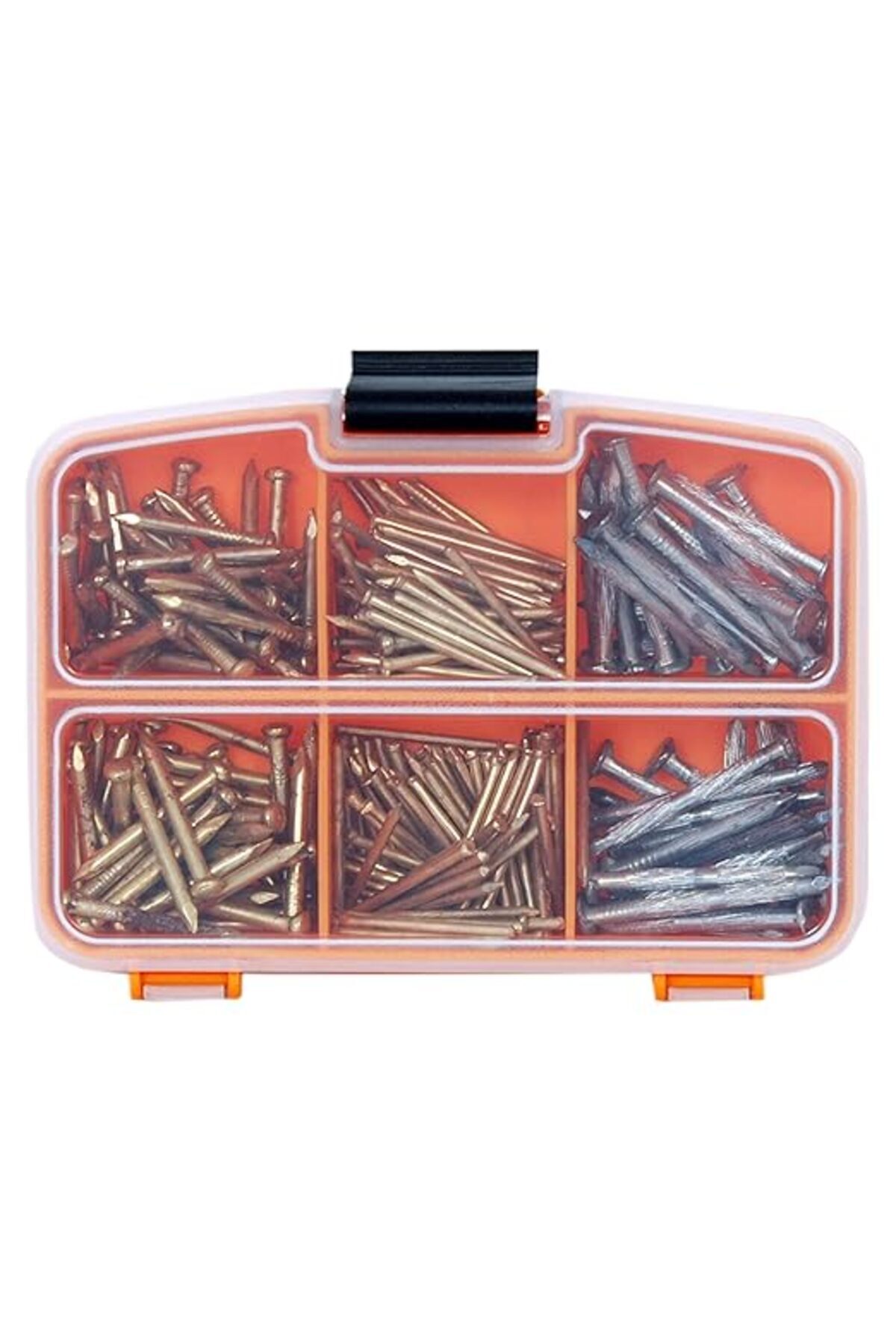 salesalbutik 260 Adet Paslanmaz Beton Çivisi Seti - 3 Çeşit Çelik Beton, Duvar, Parke Çivisi