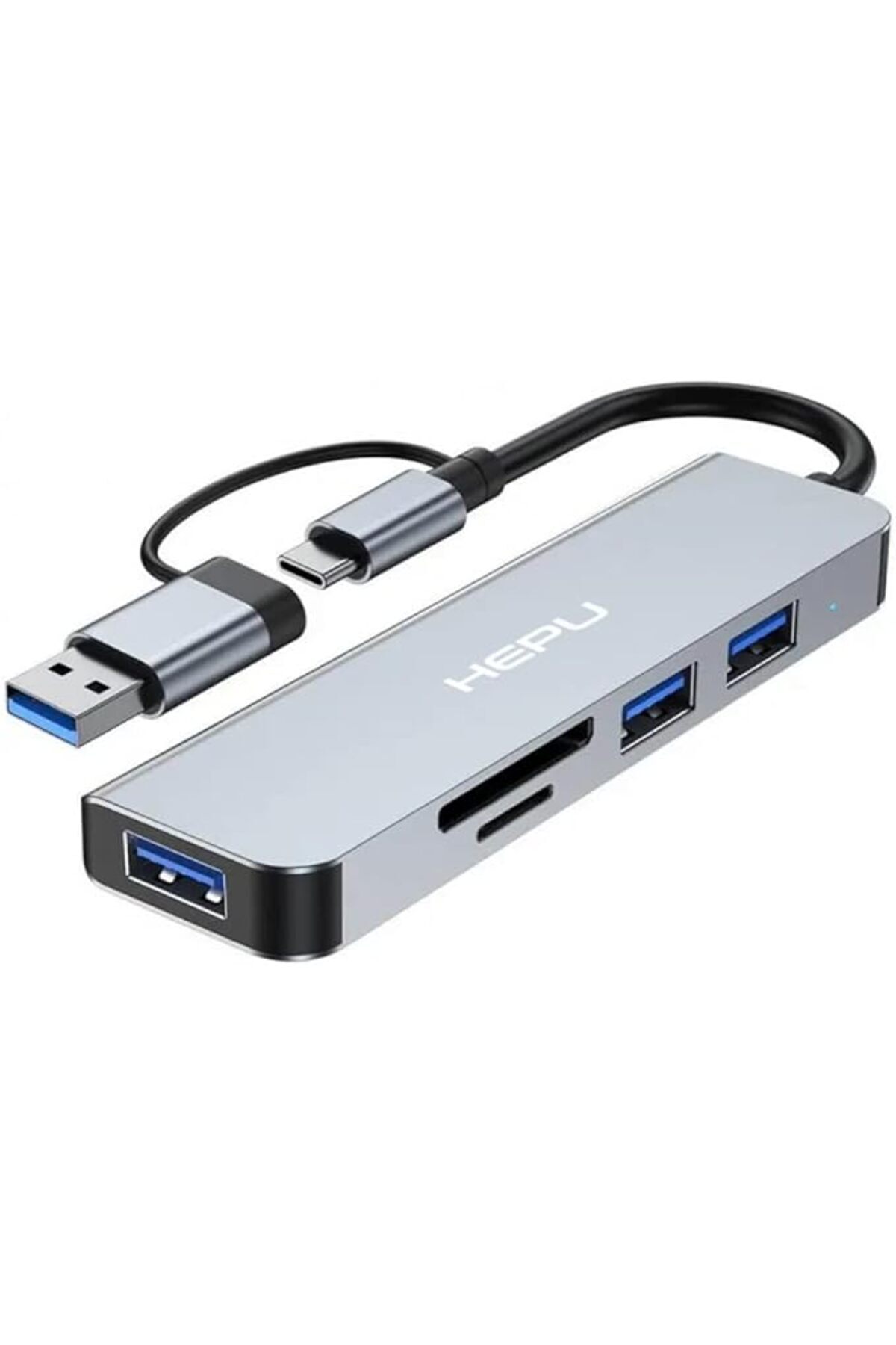 SoyluhanStore USB-C Hub 5 in 1 Alüminyum Type C Hub Multiport Adaptör