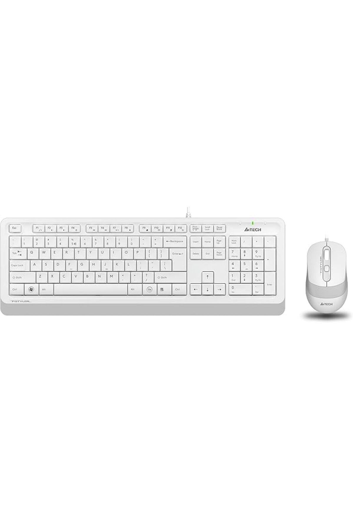 SoyluhanStore F1010 Q USB Türkçe FN-Multimedya Klavye+Optik 1600DPI Beyaz Mouse Set
