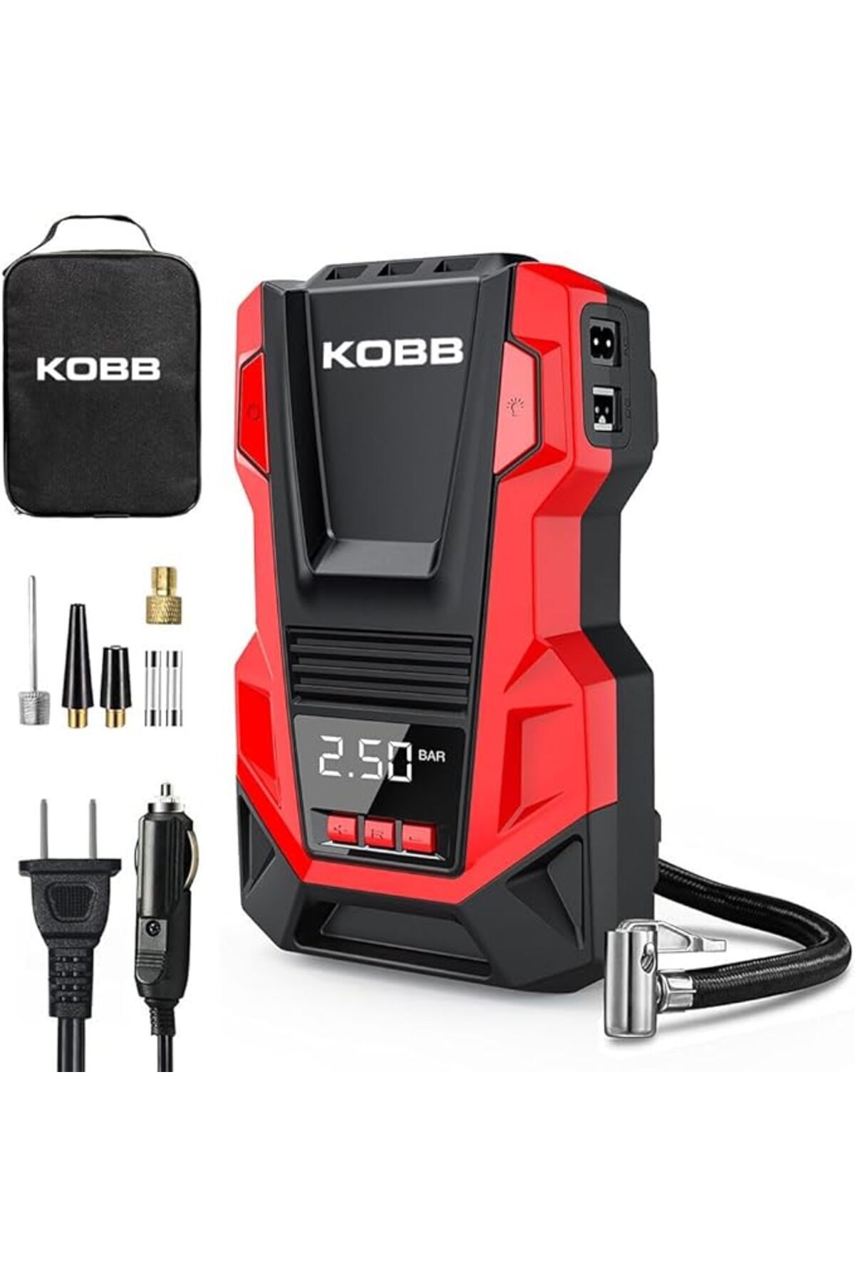 yenibagshop KB220 12V 150 PSI Dijital Basınç Göstergeli Araç Kompresörü