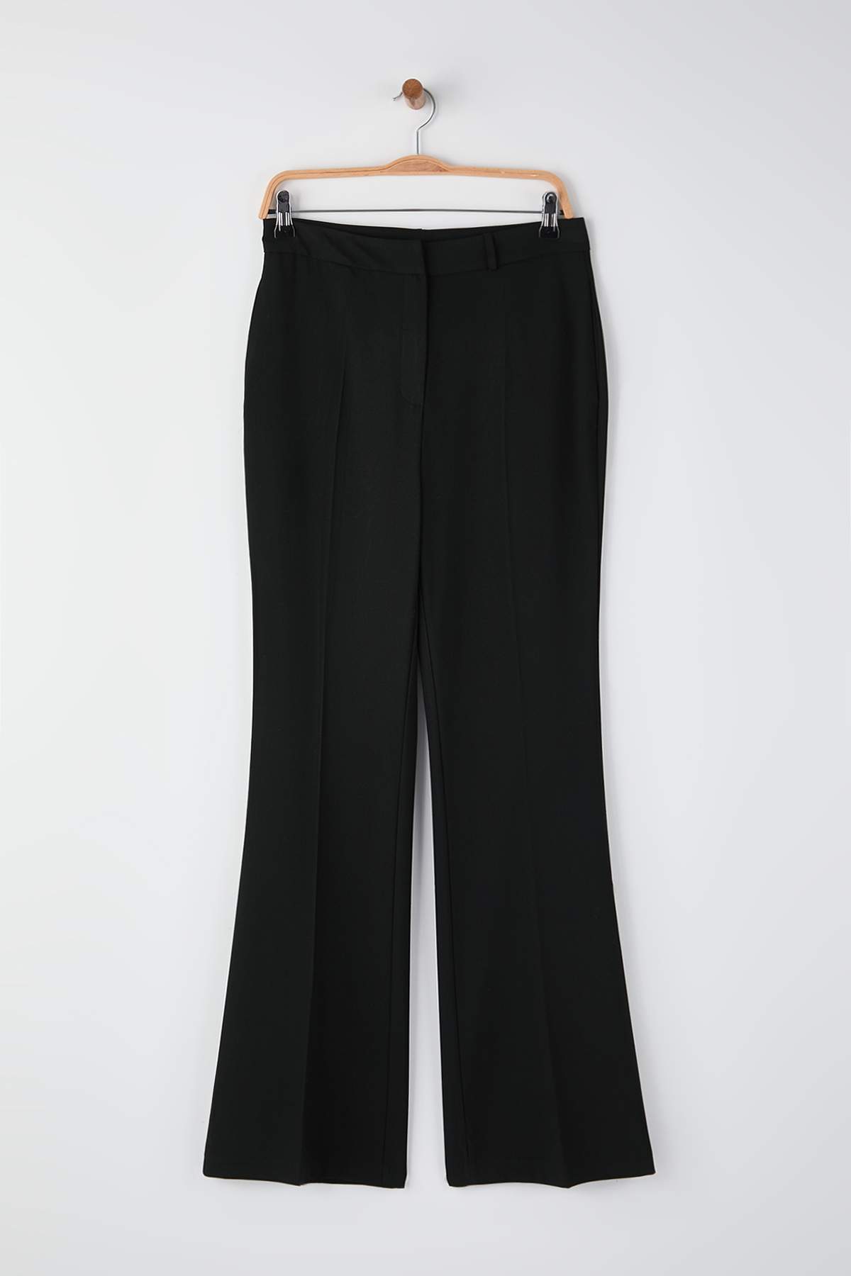 Trendyolmilla  Siyah Flare Kalıp Bootcut Kumaş Pantolon TWOAW26PL00056 - Görsel 2