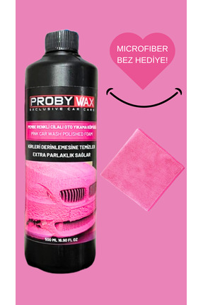 PROBYWAX EXCLUSIVE CAR CARE Pembe Renkli Cilalı Oto Yıkama Köpüğü 500 ml
