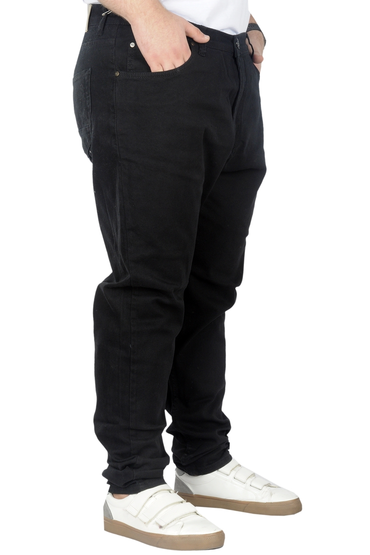 ModeXL Mode Xl Büyük Beden Pantolon Gabardin Jogger Doğa 22920 Siyah görsel 2