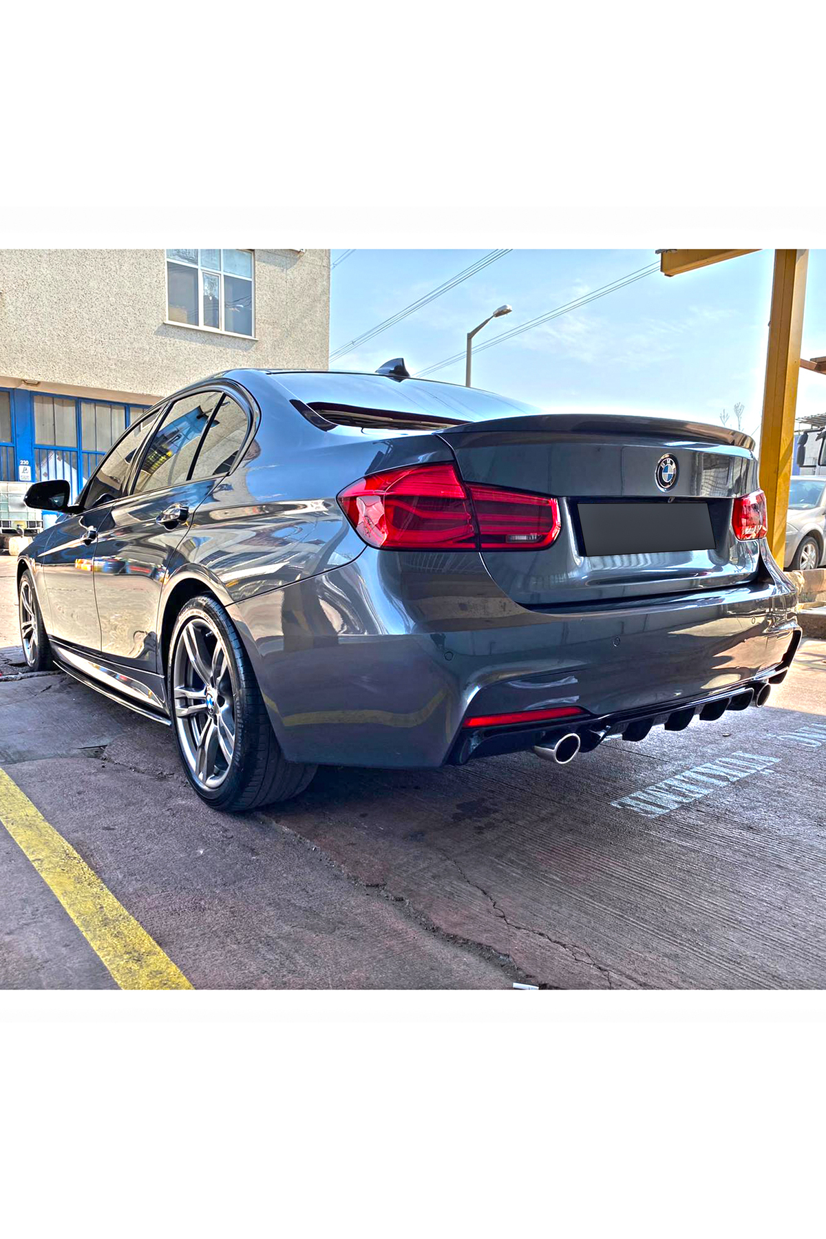 Bmw F30 2012 - 2018 M uyumlu Difüzör (plastik)
