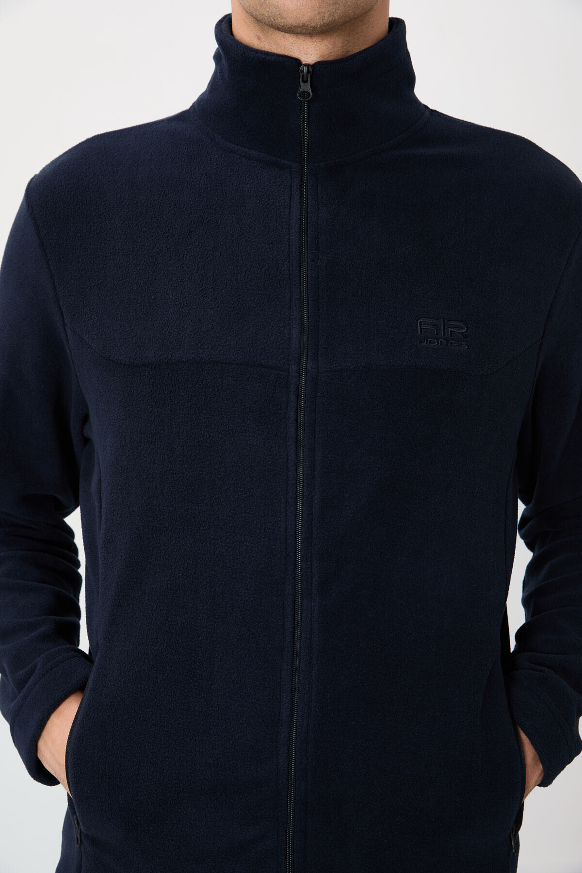AIR JONES Hardy Lacivert Standart Kalıp Polar Erkek Sweatshirt - 88299 görsel 5