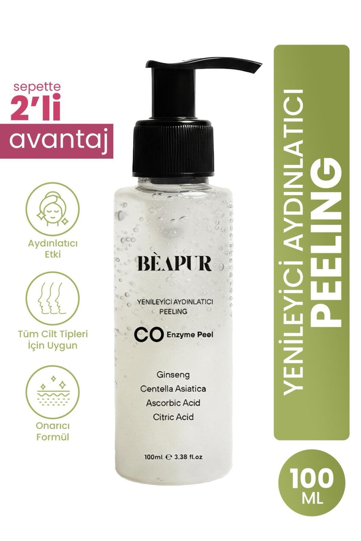 BEAPUR GINSENG PEELING anında soyucu ölü deri arındırıcı yenileyici Aydınlatıcı peeling 100 ml