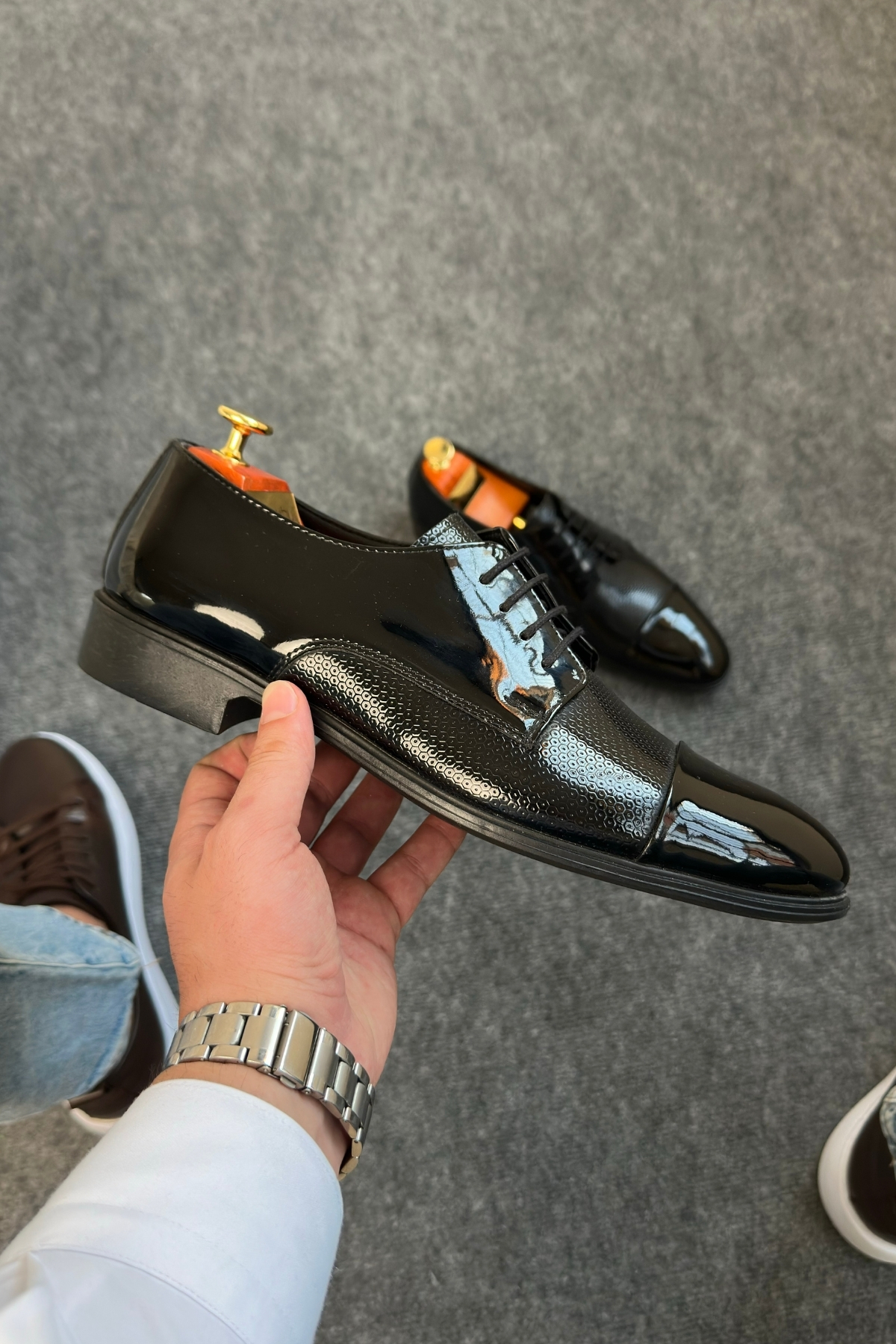 Greyybull Shoes  SİYAH RUGANKLASİK ERKEK AYAKKABI - Görsel 5