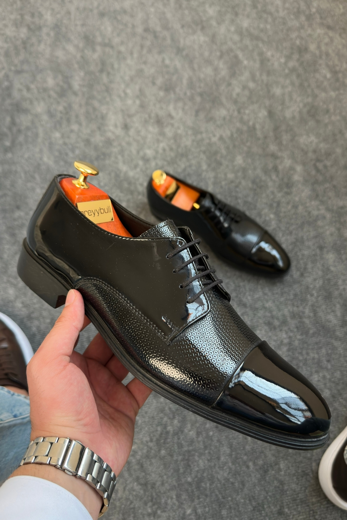 Greyybull Shoes  SİYAH RUGANKLASİK ERKEK AYAKKABI