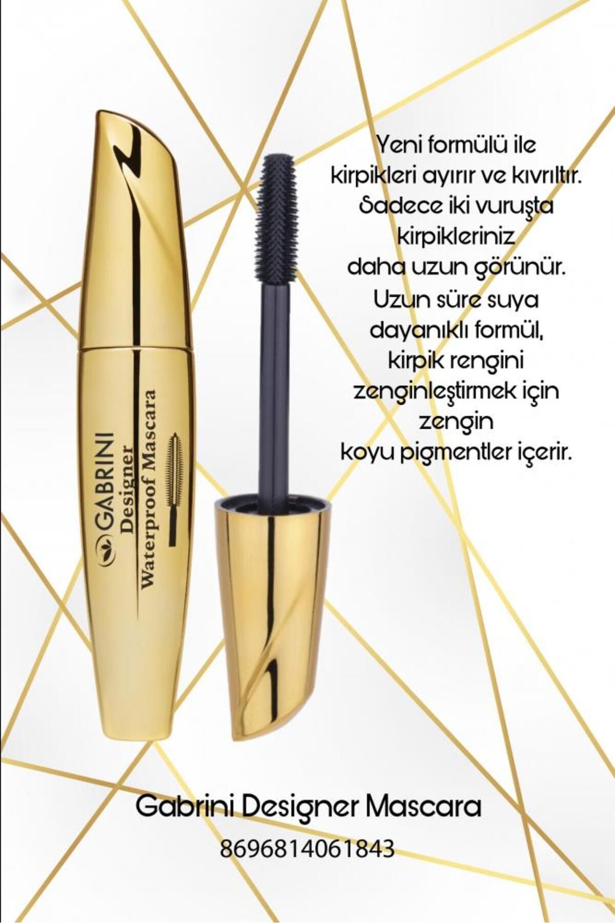 Gabrini Maskara Designer Waterproof 8696814061843