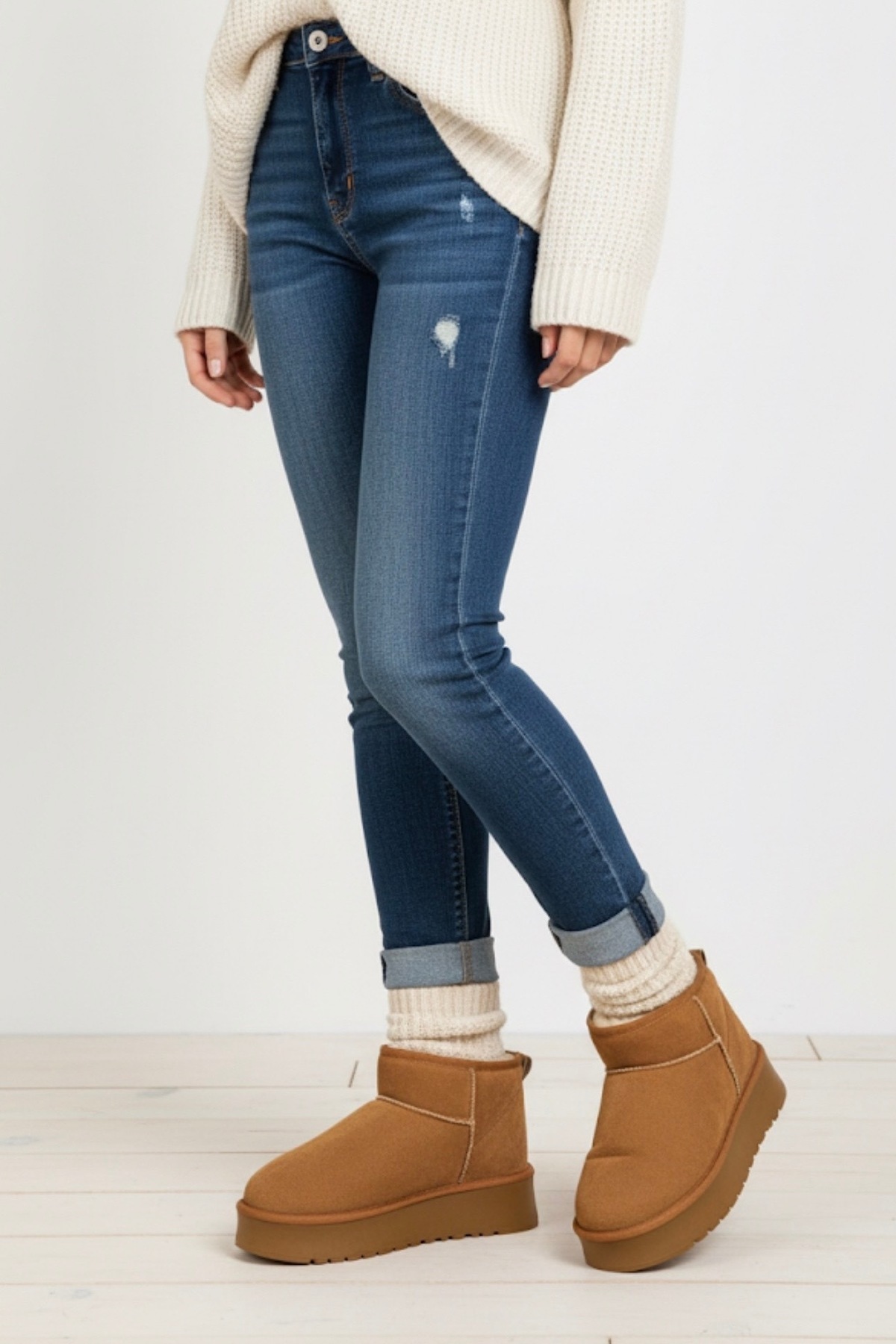 Lennox Unisex Taba Yüksek Tabanlı GG Ayakkabı