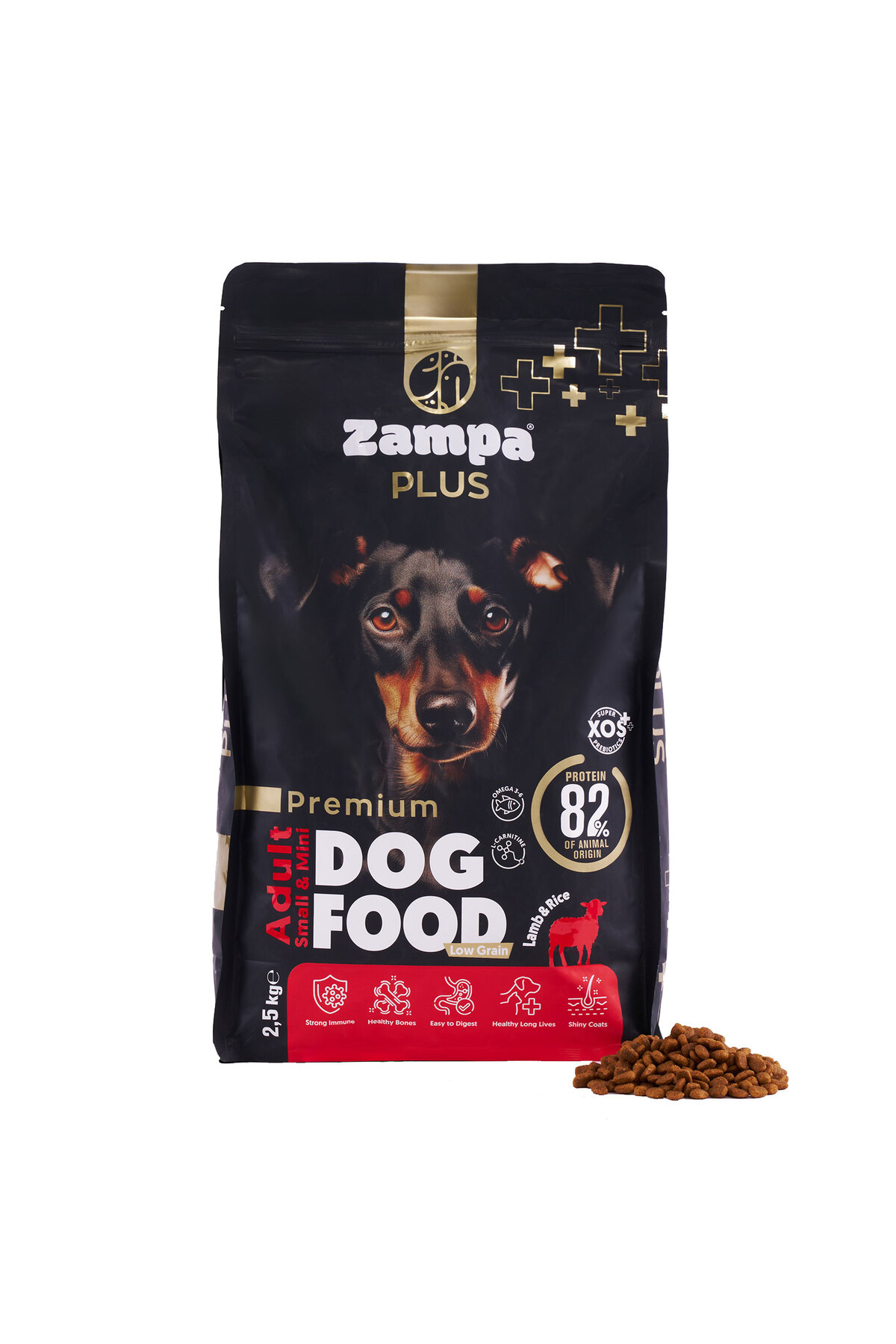 Zampa Plus Premium Kuzu Etli ve Pirinçli Yetişkin Köpek Maması 2
