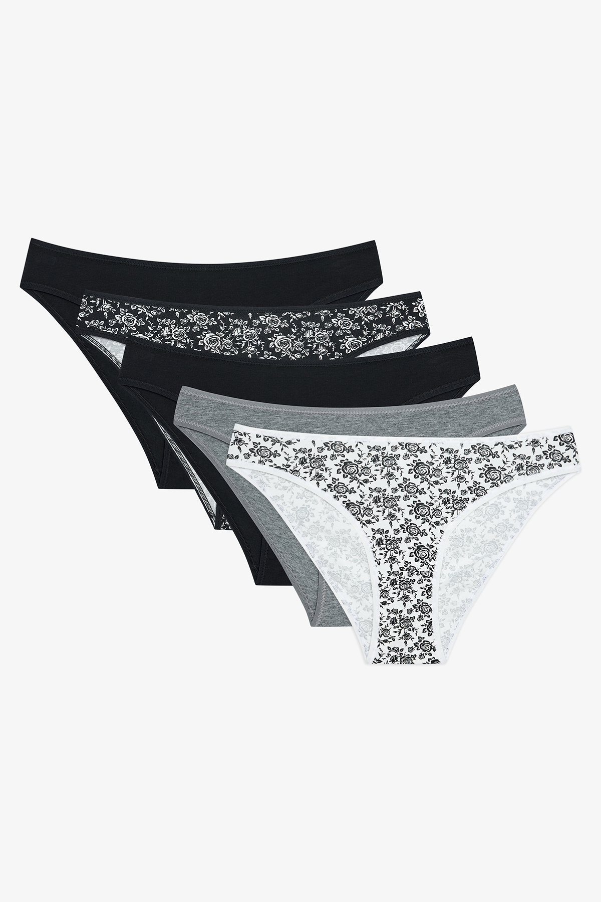 Penti Simple Roses 5li Çok Renkli Slip Külot