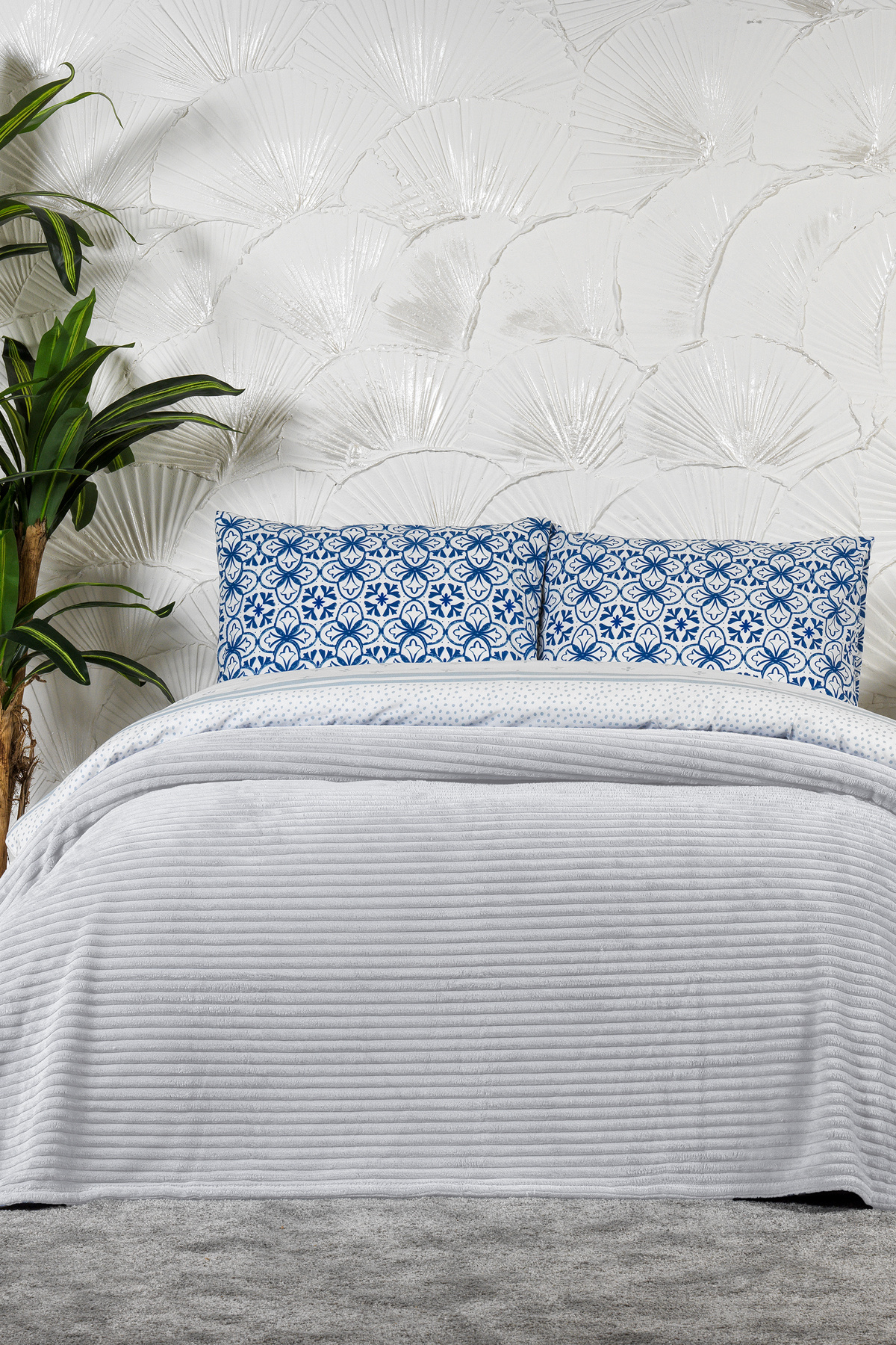 Elart Anna Battaniye Çift Kişilik Wellsoft (180x220 cm) Gri