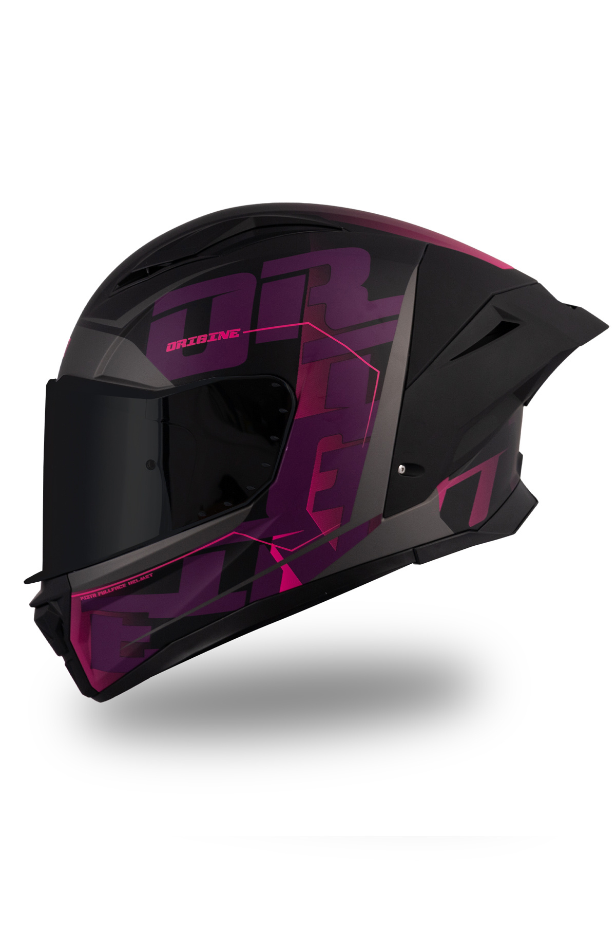 Origine Pista Mugello Mat Siyah-Mor Kask