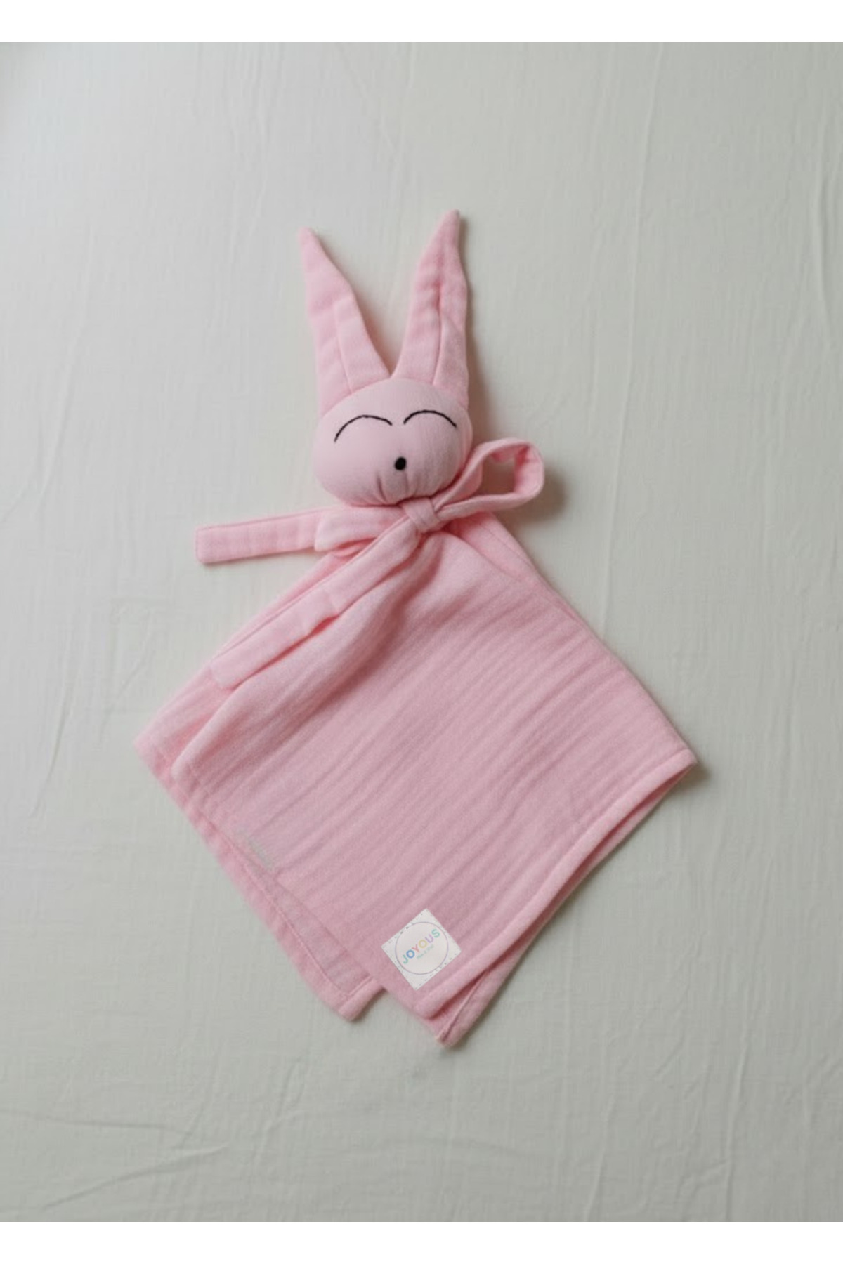 Joyous Mom Kids Hoş Geldin Bebek Seti 3'lü %100 Pamuk Müslin Set Diş Kaşıyıcı Emzik Askısı Uyku Arkadaşı Yenidoğan fotoğrafı 2 (önizleme)