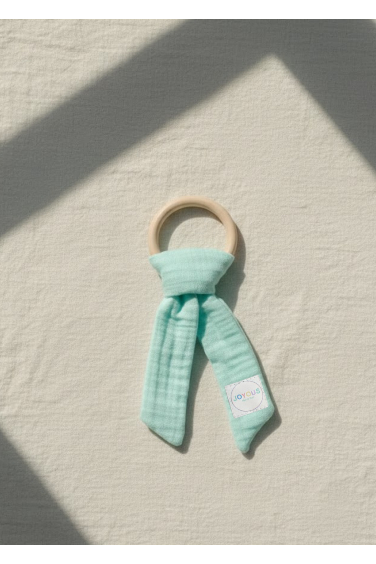 Joyous Mom Kids Hoş Geldin Bebek Seti 3'lü %100 Pamuk Müslin Set Diş Kaşıyıcı Emzik Askısı Uyku Arkadaşı Yenidoğan fotoğrafı 3 (önizleme)