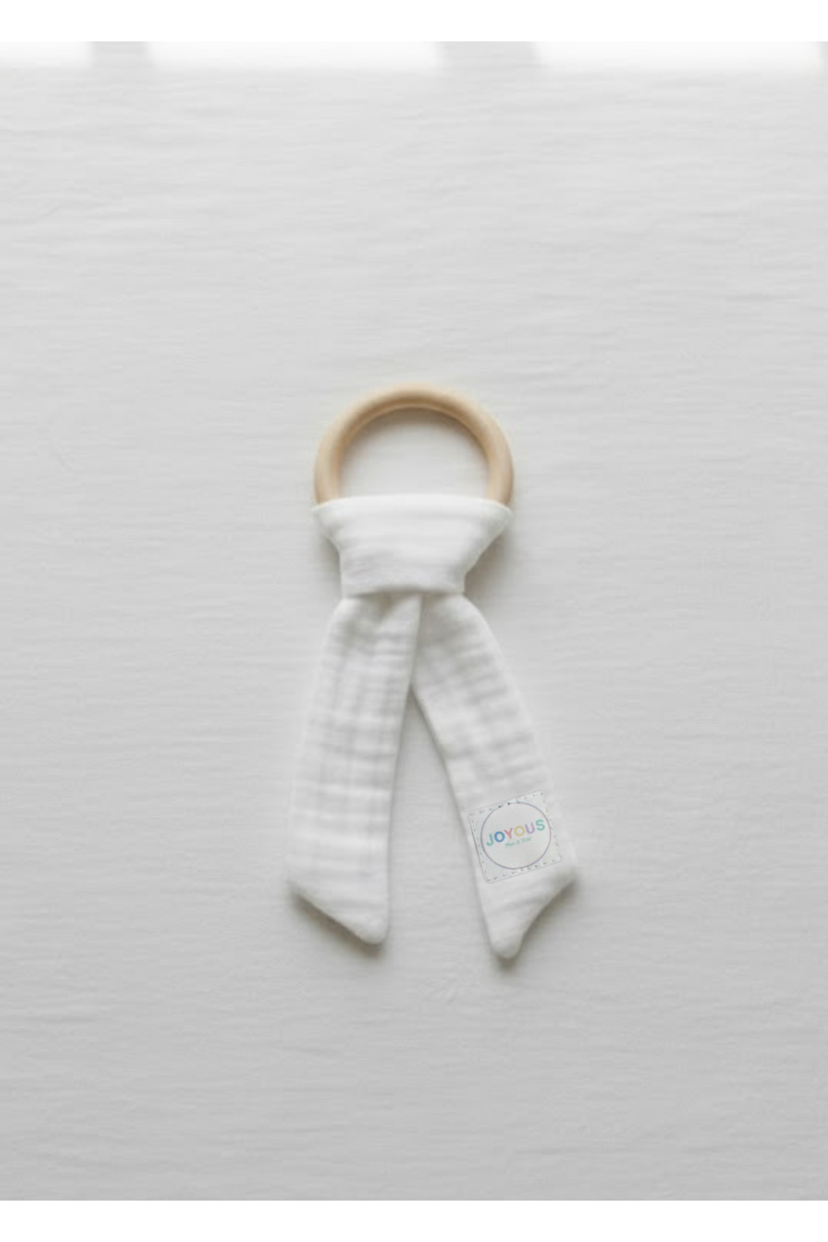 Joyous Mom Kids Hoş Geldin Bebek Seti 3'lü %100 Pamuk Müslin Set Diş Kaşıyıcı Emzik Askısı Uyku Arkadaşı Yenidoğan fotoğrafı 4 (önizleme)