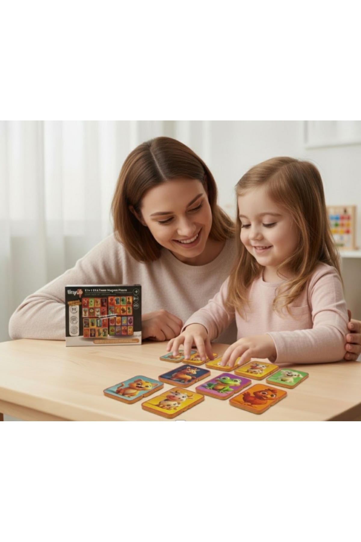 ۲–۳ تکه، پازل مغناطیسی ۸ تکه پلاگین EVA، حیوانات مزرعه