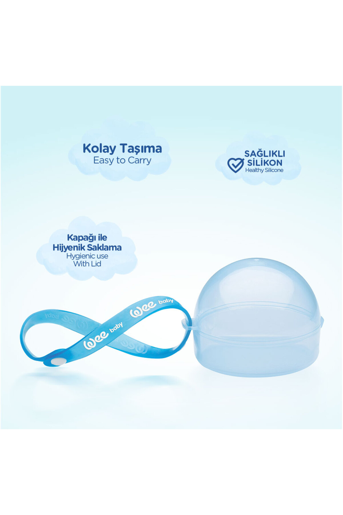 Wee Baby Emzik Saklama Kutusu - MAVİ fotoğrafı 3 (önizleme)