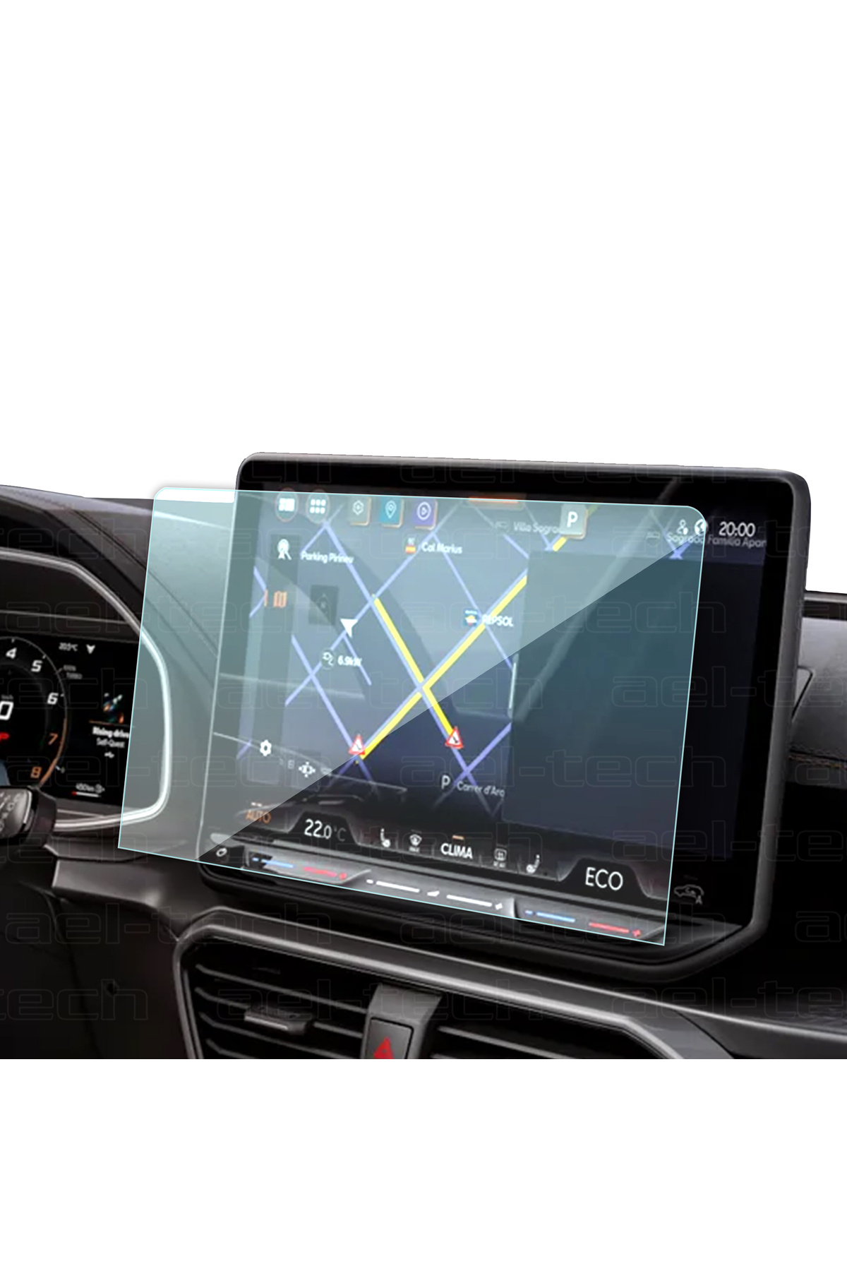 ael-tech Cupra Formentor Makyajlı Kasa 12.9 inç Navigasyon uyumlu Nano Ekran Koruyucu 2024 2025