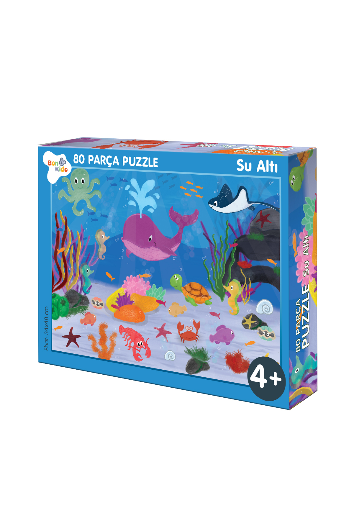 Bonkido 80 Parça, 4 Yaş Puzzle 