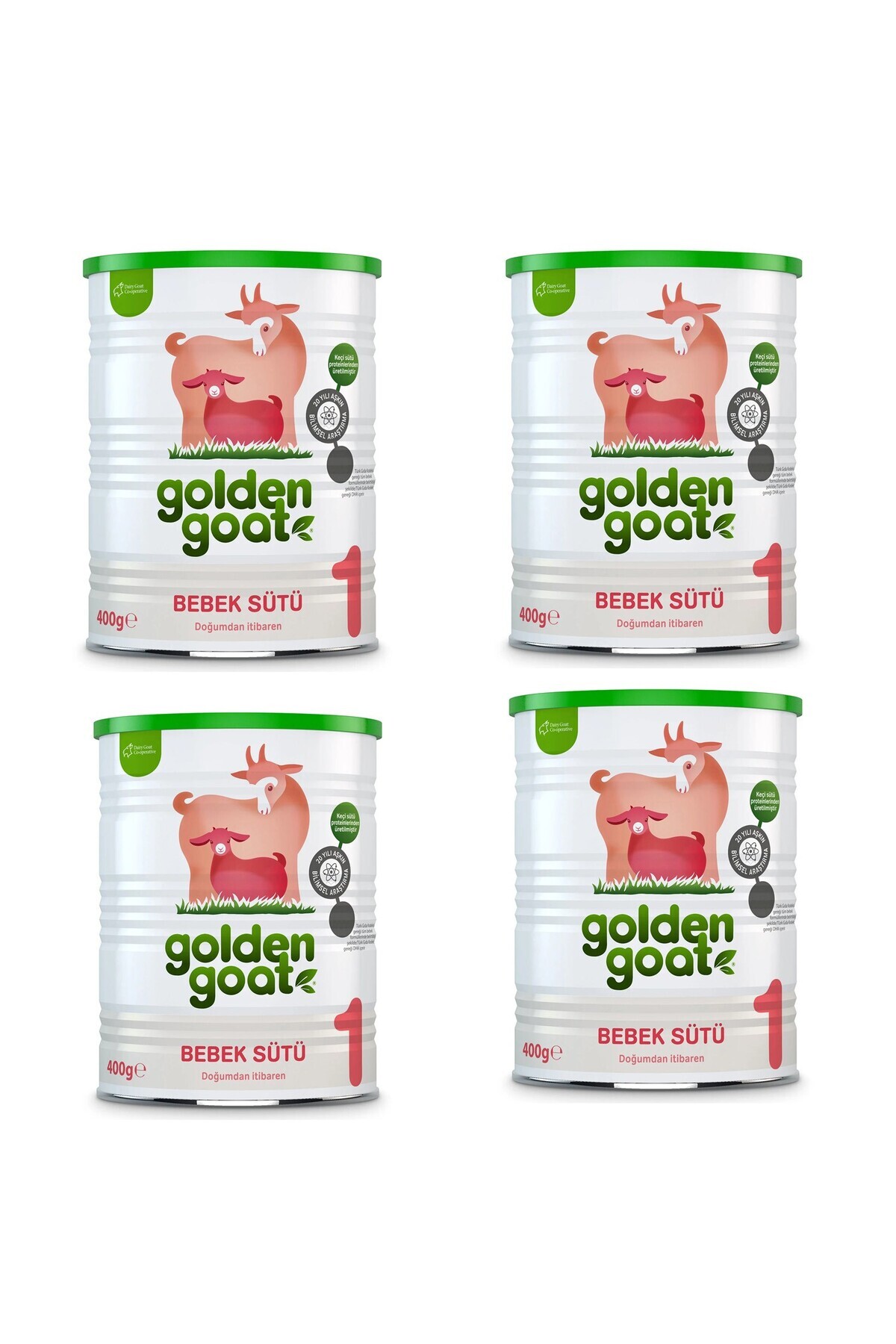 Golden Goat 1 Keçi Sütü Bazlı Bebek Sütü 400 gr 4 ADET