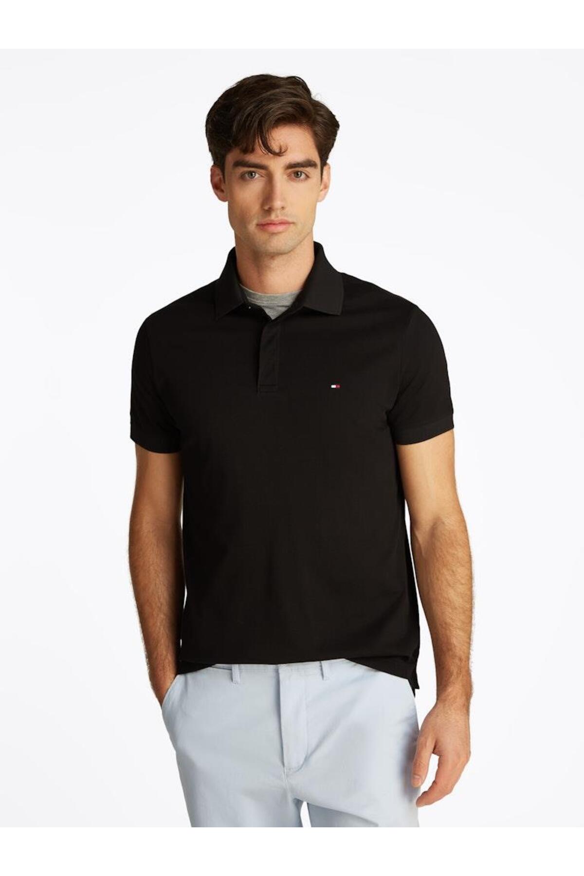 تامی هیلفیگر تیشرت یقهدار مردانه طرح HIDDEN PLAACKET REG POLO